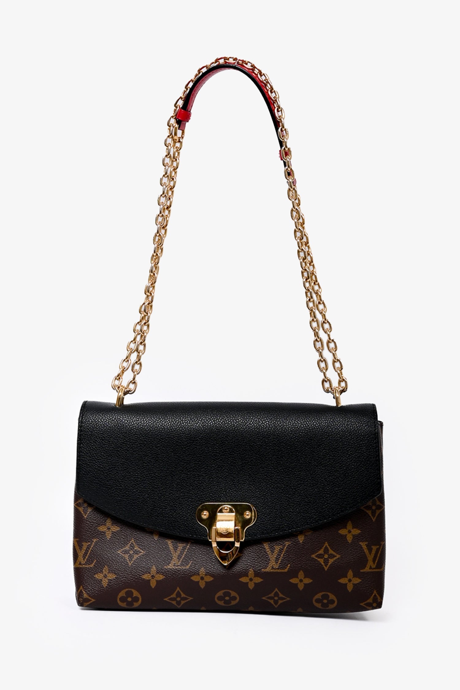Louis Vuitton 2018 Monogram Red/Gold Chain Saint Placide Crossbody Bag