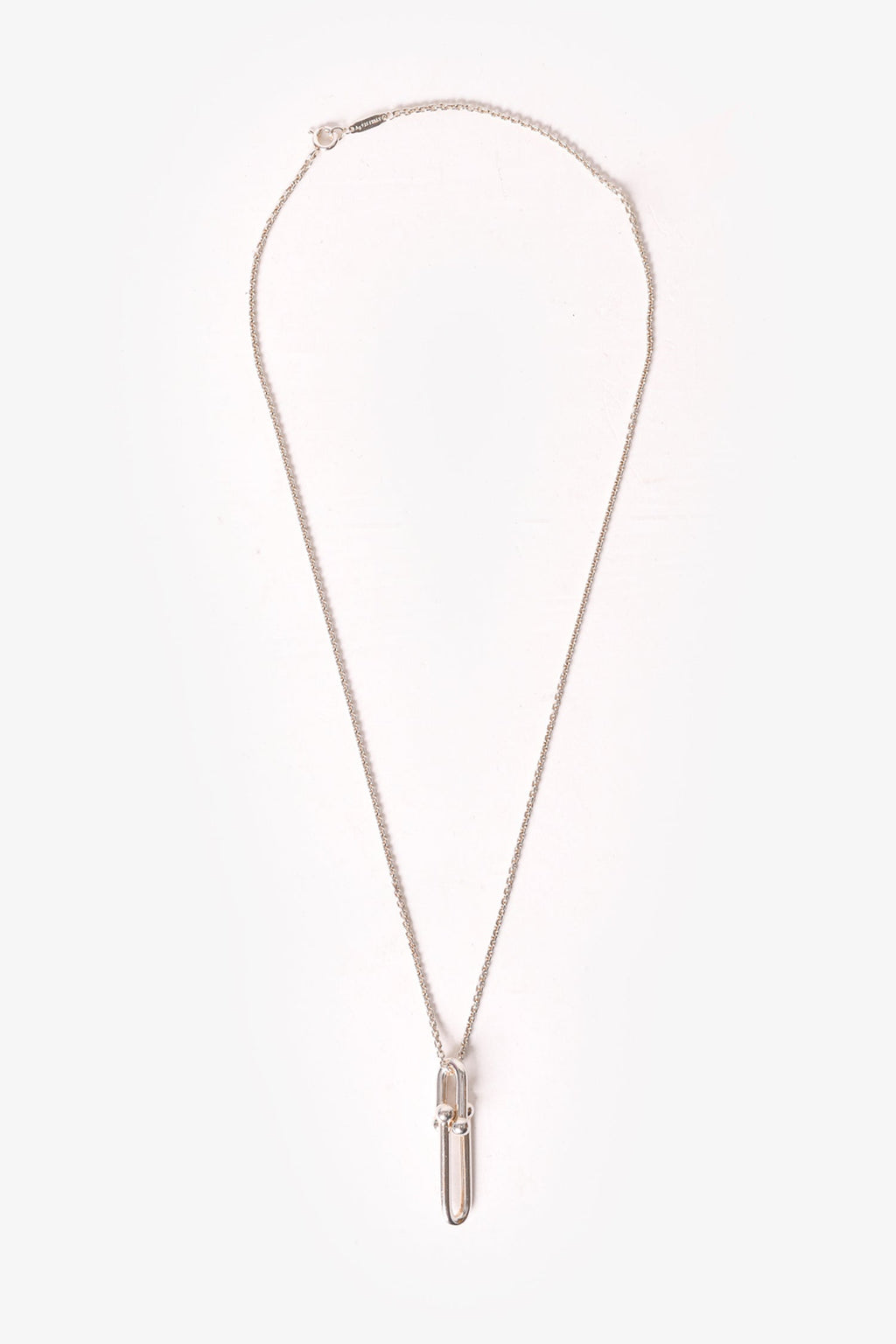 Tiffany & Co. Silver 'HardWear' Elongated Link Pendant Necklace