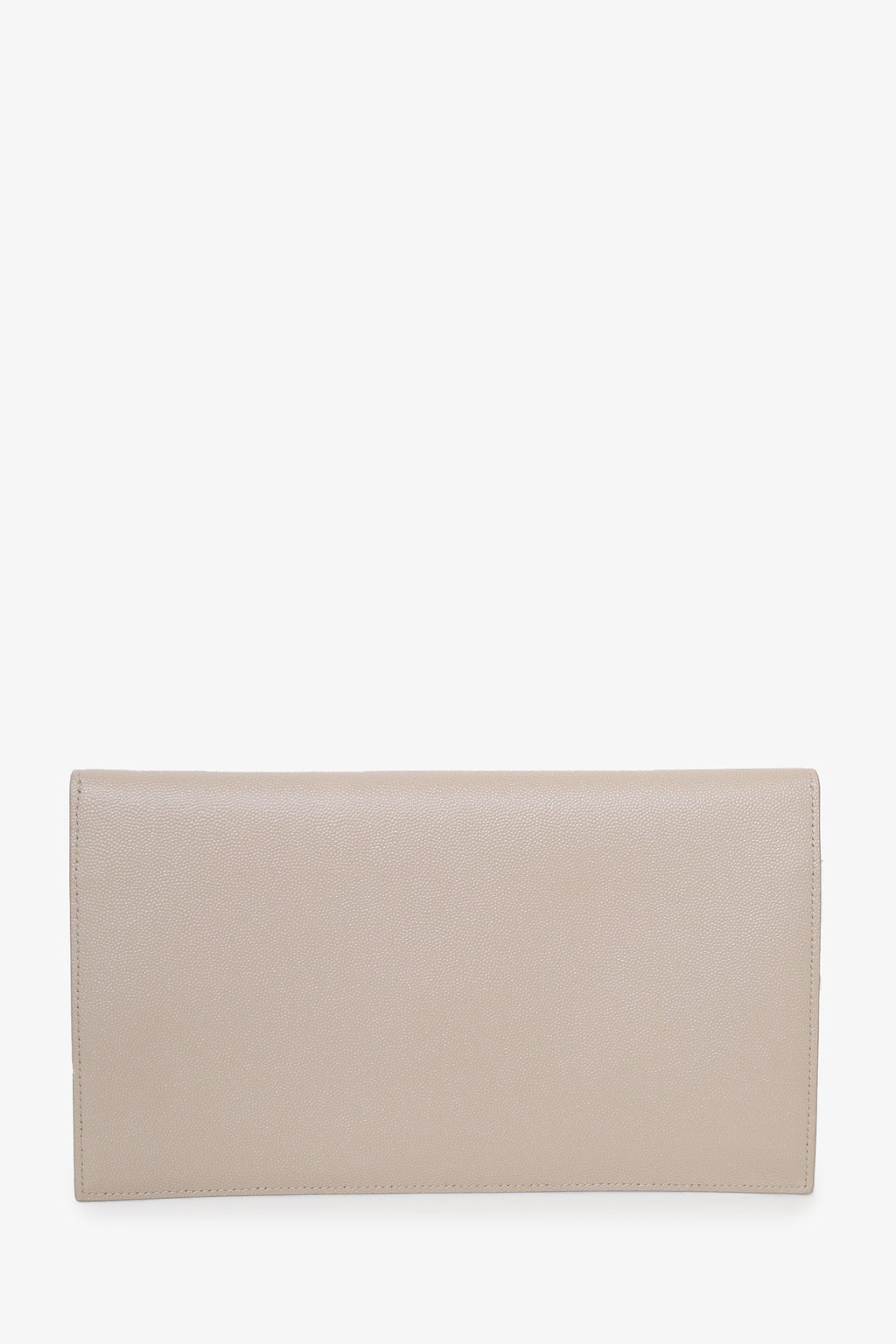 Saint Laurent Beige Grain De Poudre Uptown Pouch