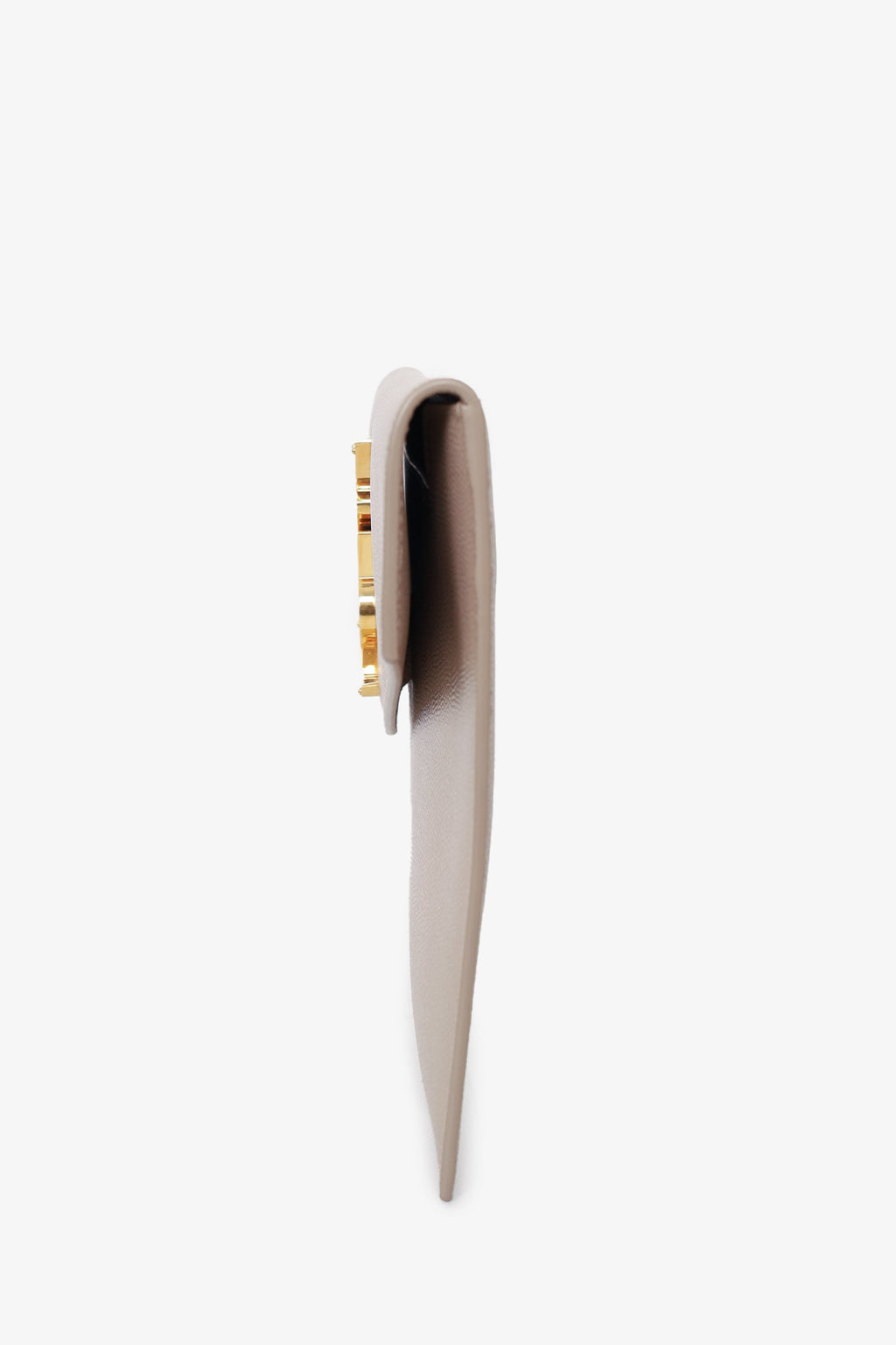 Saint Laurent Beige Grain De Poudre Uptown Pouch