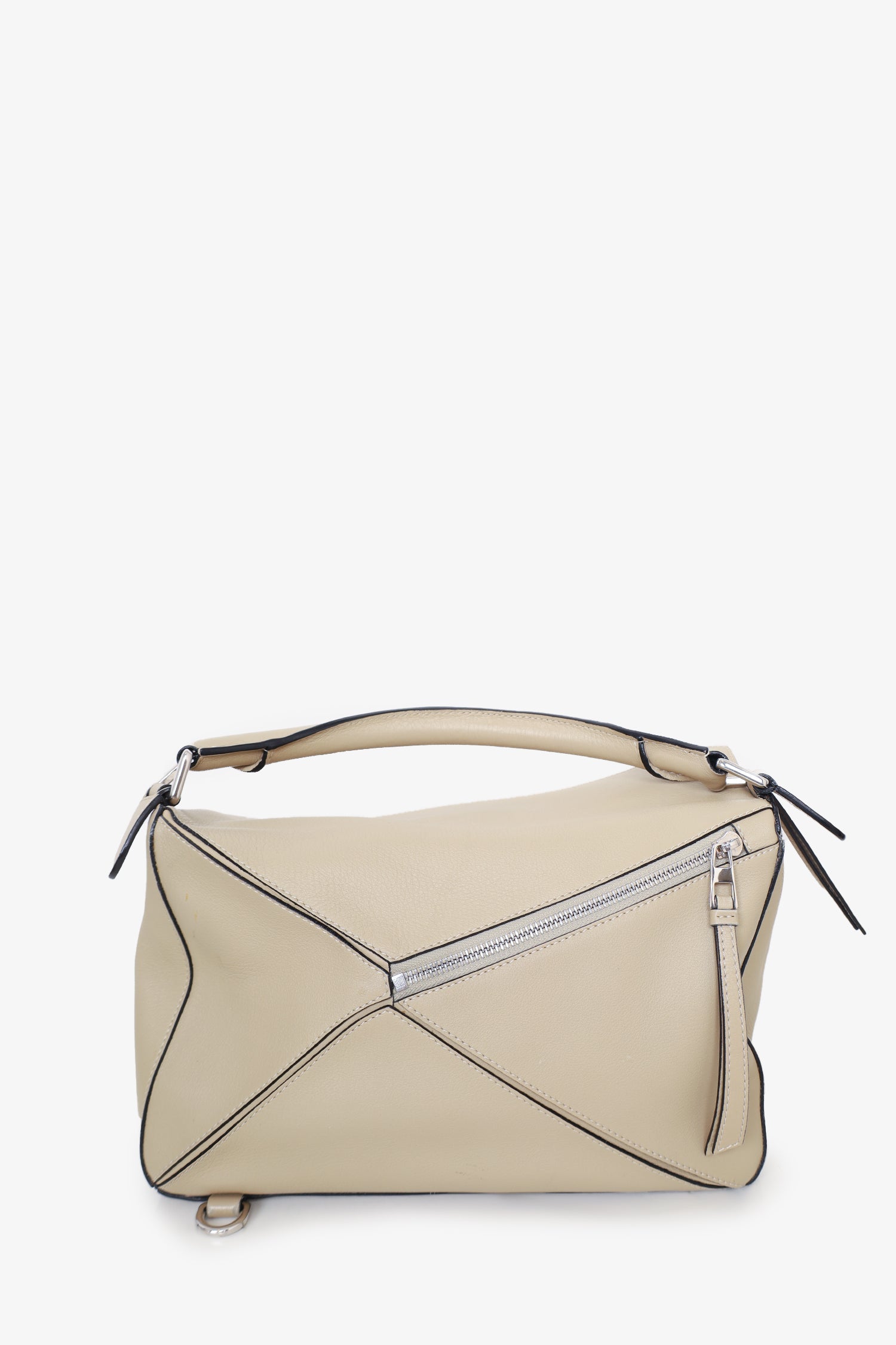 Loewe 2015 Beige Leather Medium Puzzle Bag