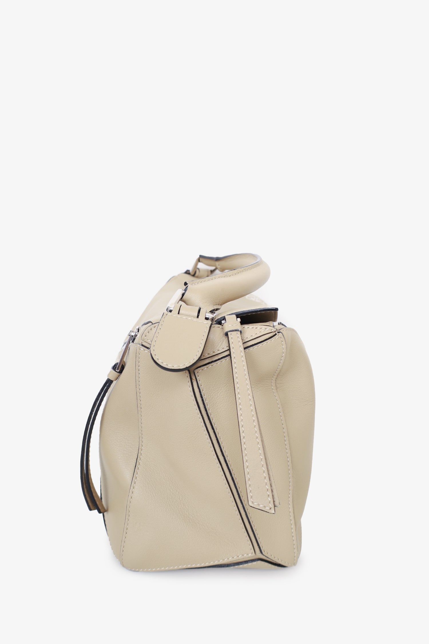 Loewe 2015 Beige Leather Medium Puzzle Bag