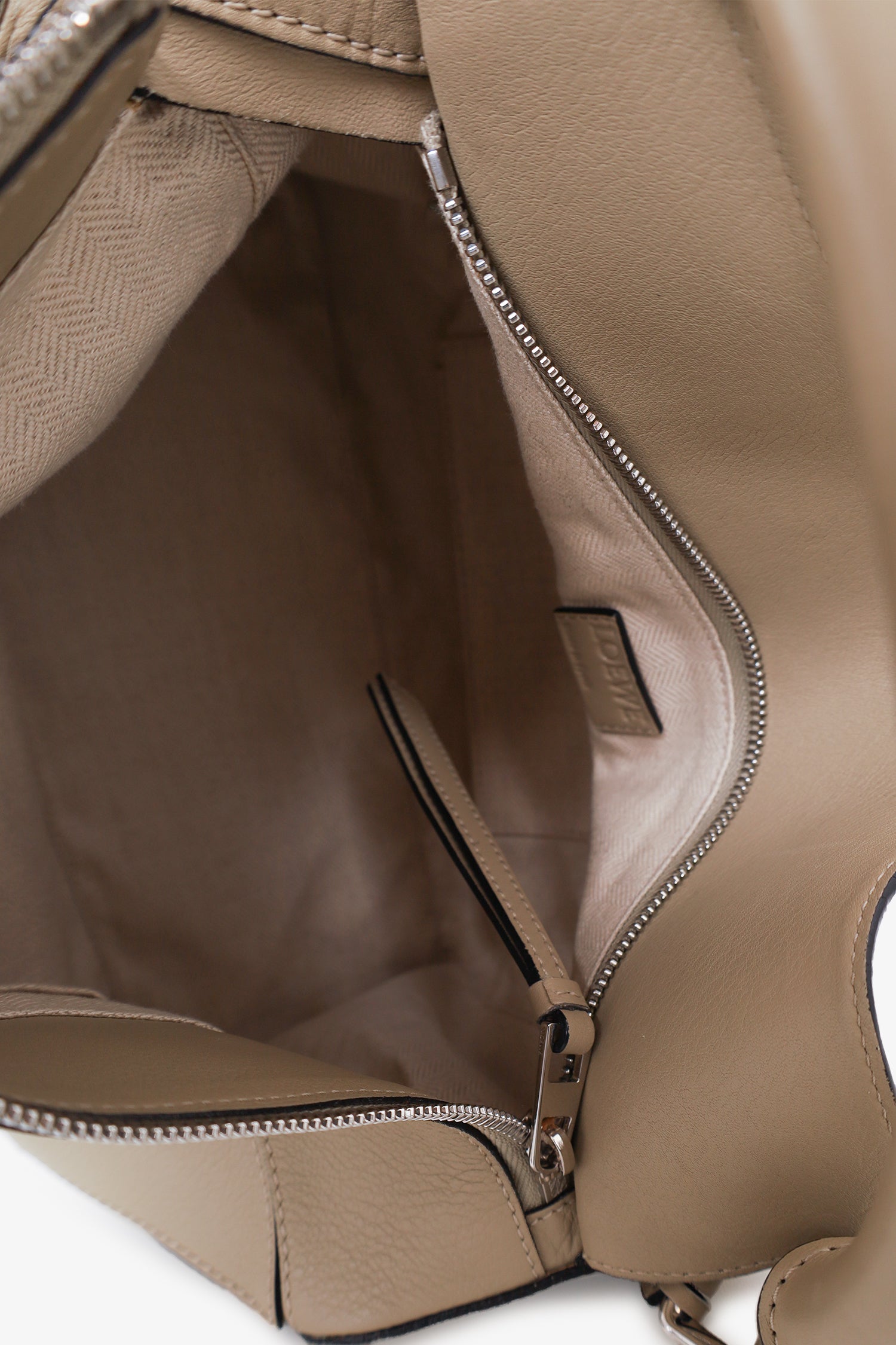 Loewe 2015 Beige Leather Medium Puzzle Bag