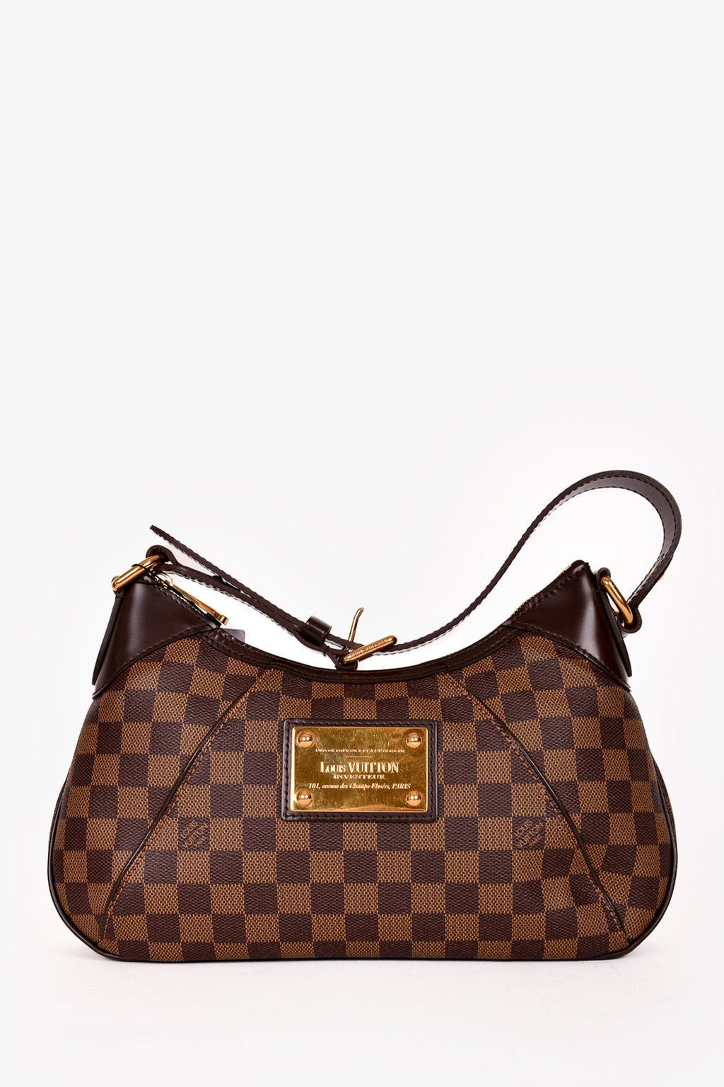 Louis Vuitton 2011 Damier Ebene Thames PM Shoulder Bag