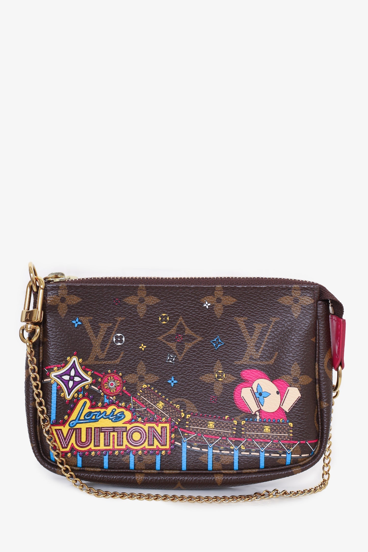 Louis Vuitton 2020 Monogram Christmas Animation Pochette