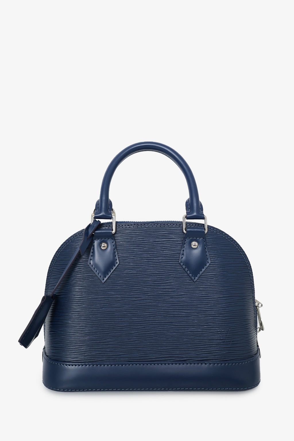 Louis Vuitton 2019 Navy Blue Epi Leather Alma BB Top Handle with Strap
