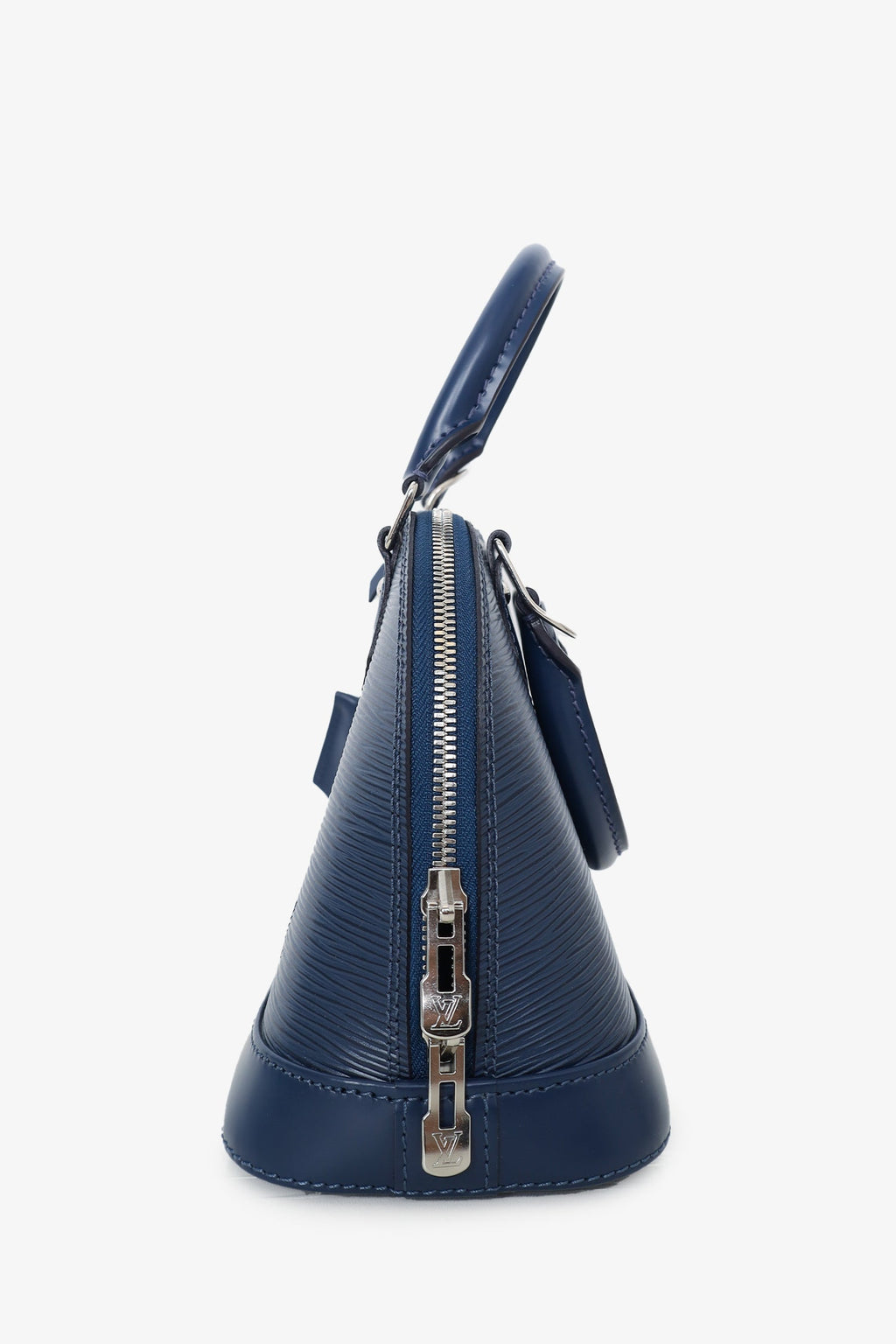 Louis Vuitton 2019 Navy Blue Epi Leather Alma BB Top Handle with Strap
