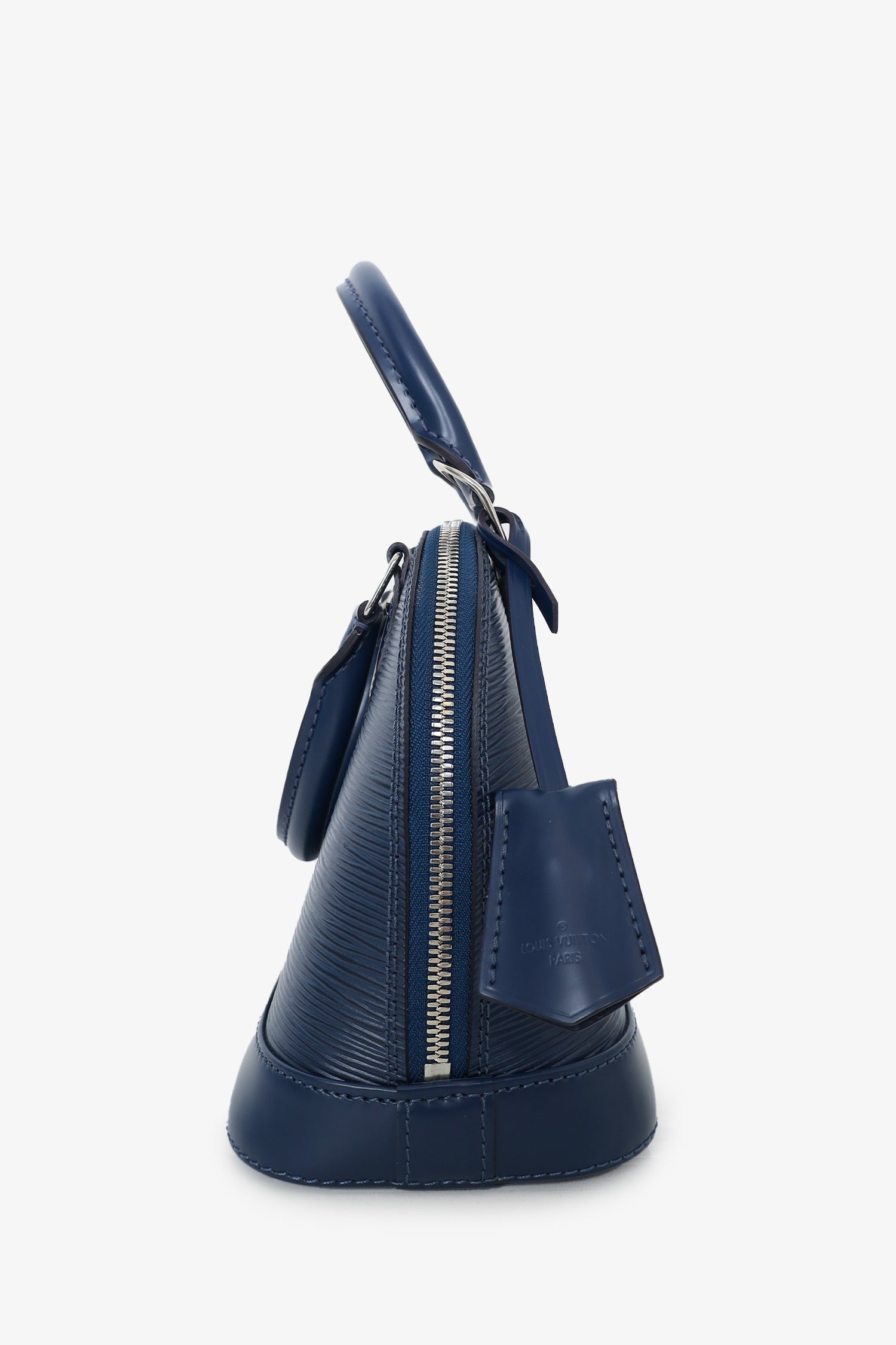 Louis Vuitton 2019 Navy Blue Epi Leather Alma BB Top Handle with Strap
