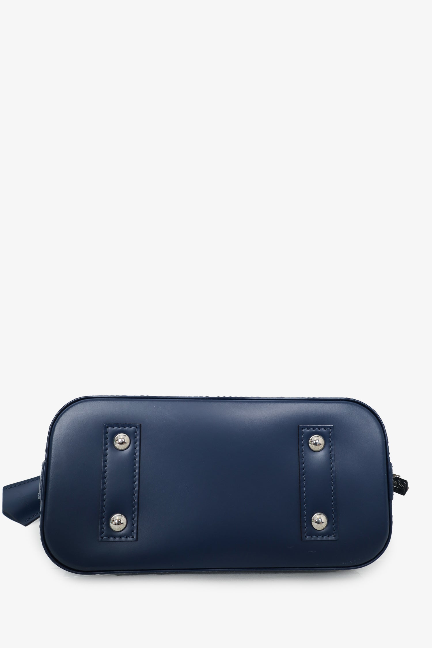 Louis Vuitton 2019 Navy Blue Epi Leather Alma BB Top Handle with Strap