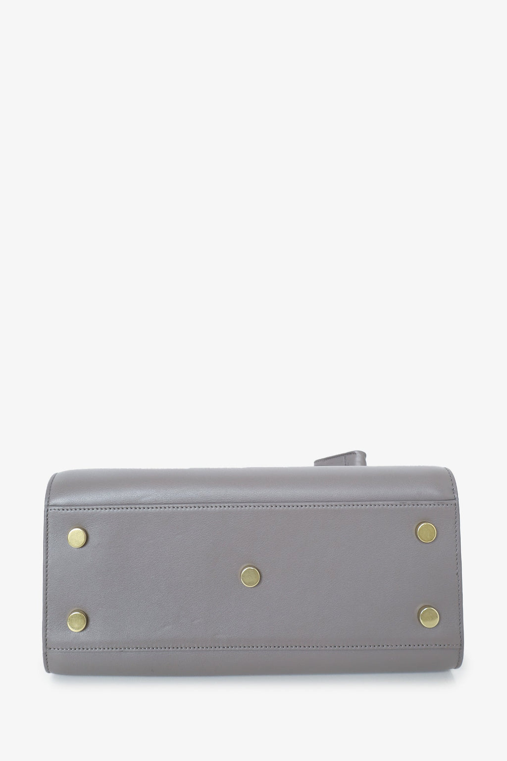 Saint Laurent Grey Leather Small Sac de Jour Top Handle with Strap