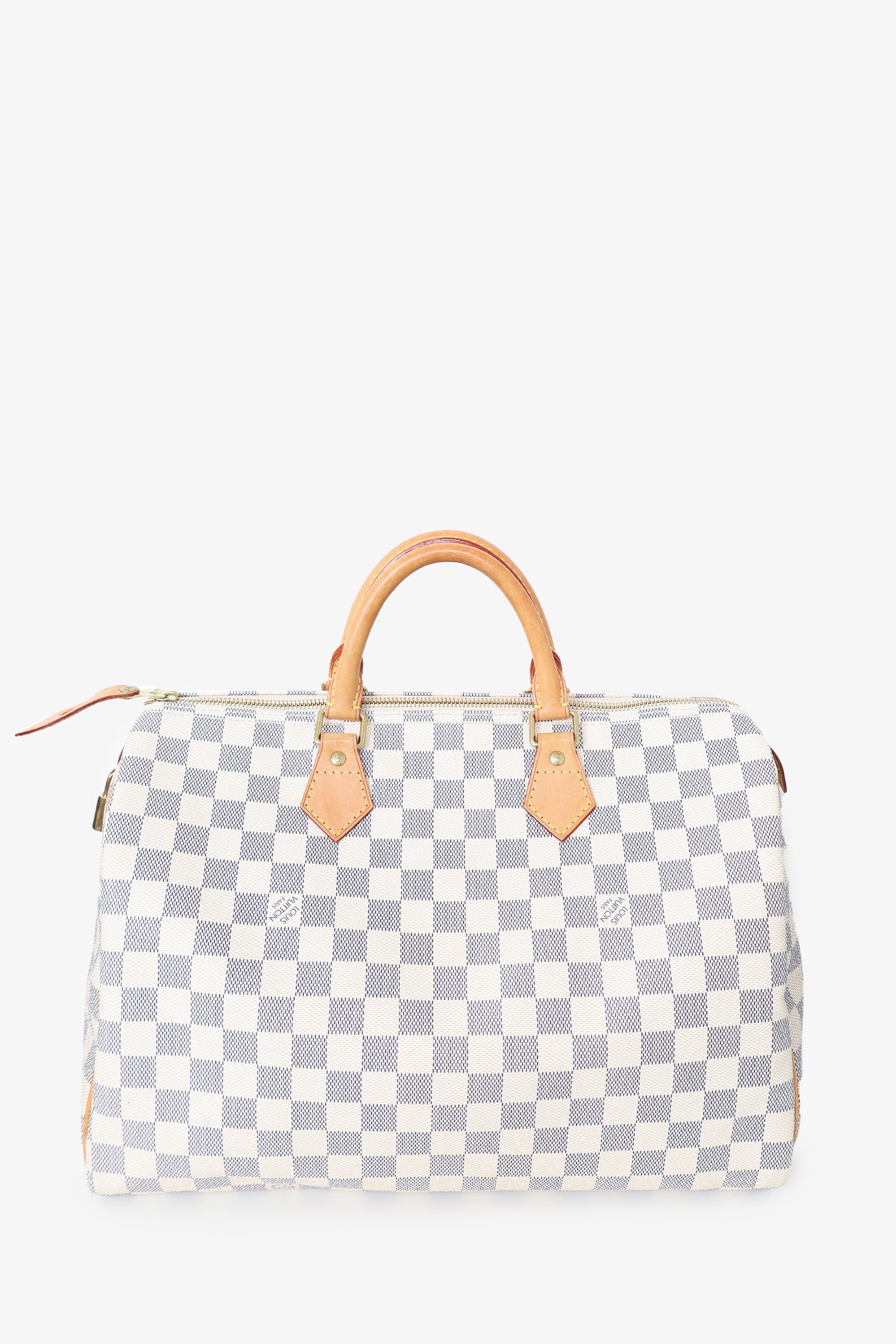 Louis Vuitton 2008 Damier Azur Speedy 35 Top Handle Bag