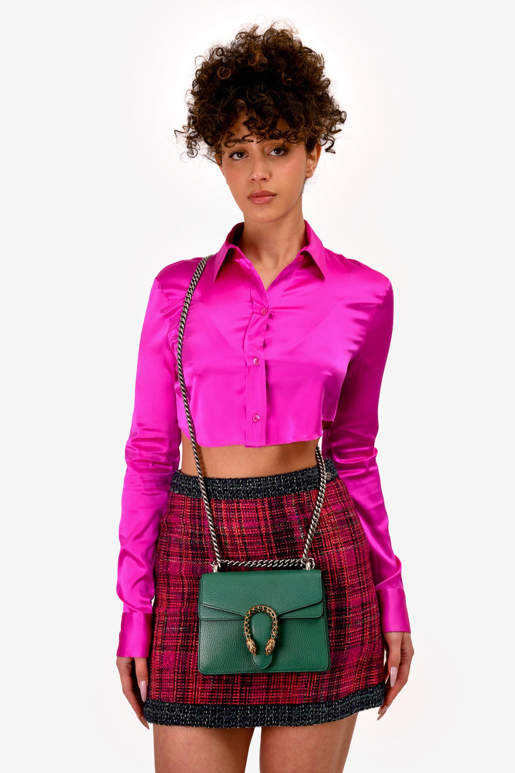 Gucci Green Leather Mini Dionysus Bag