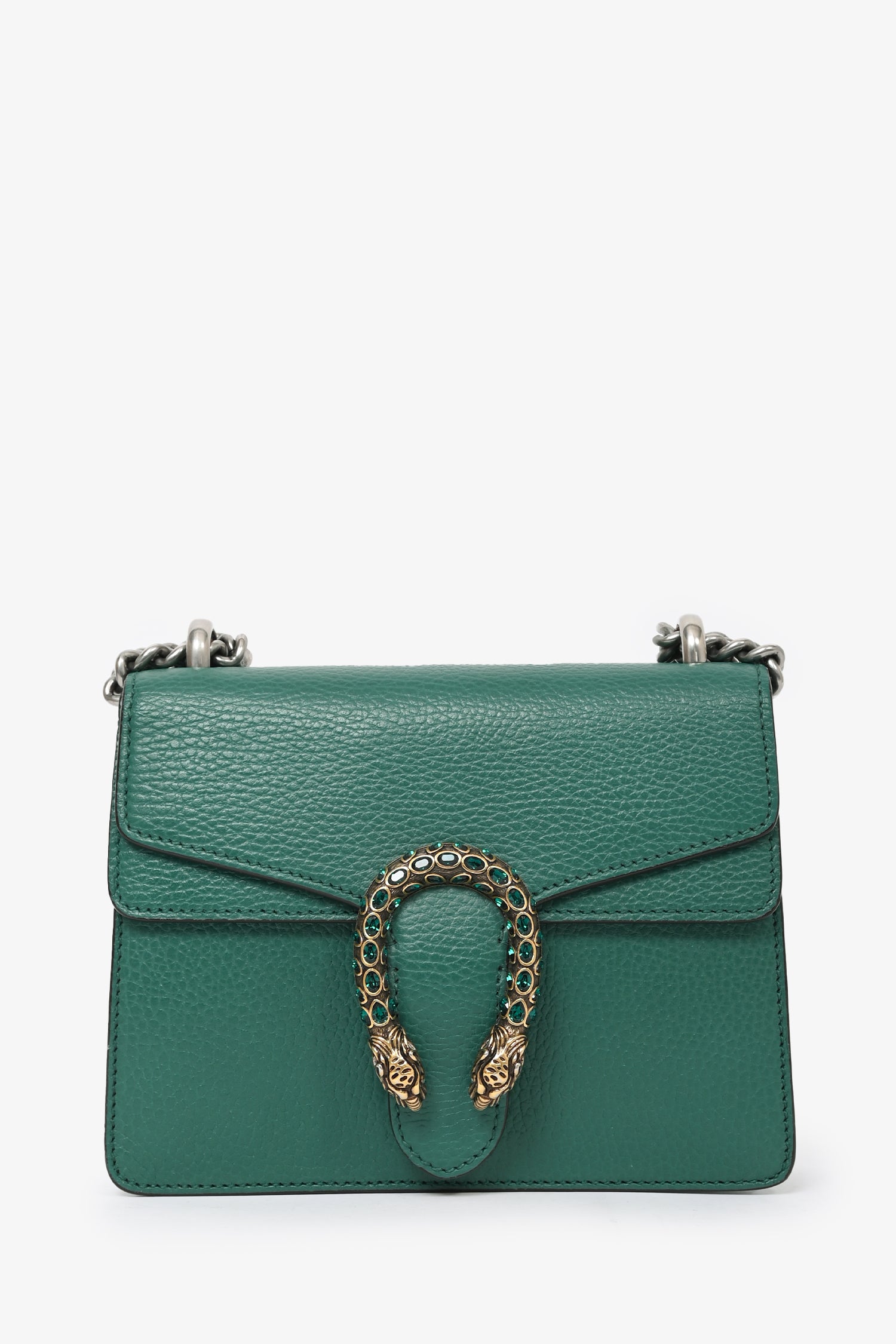 Gucci Green Leather Mini Dionysus Bag