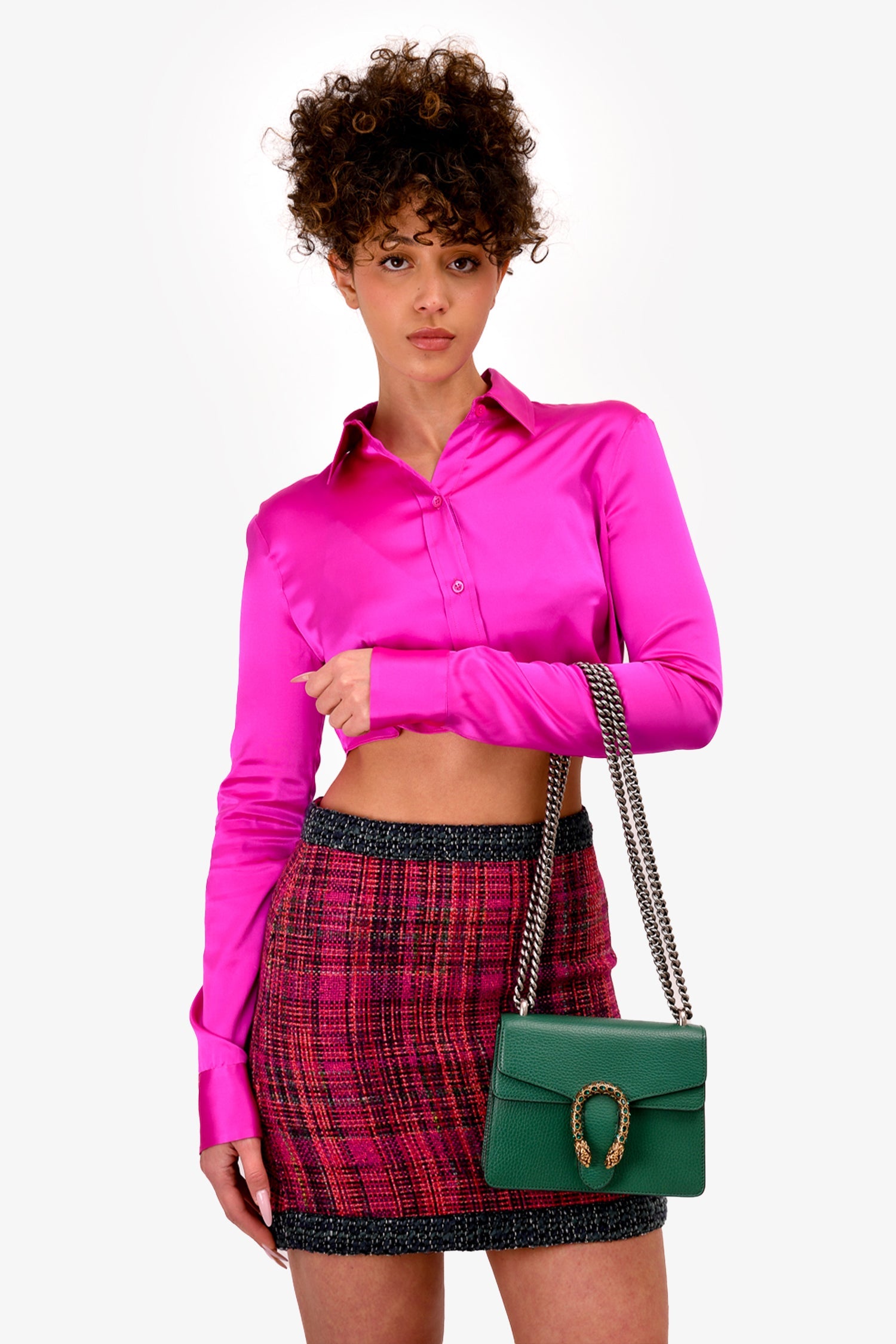 Gucci Green Leather Mini Dionysus Bag