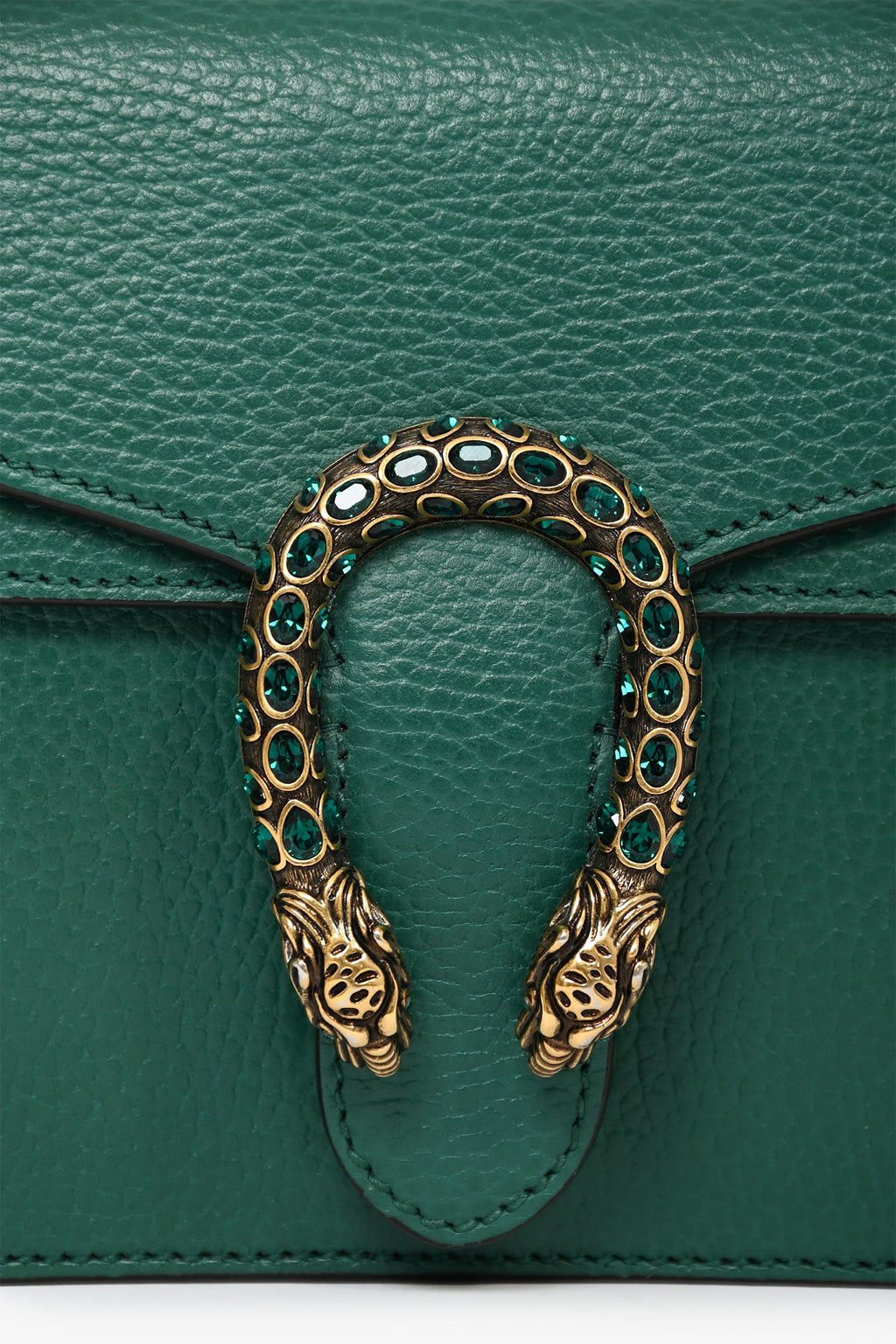 Gucci Green Leather Mini Dionysus Bag
