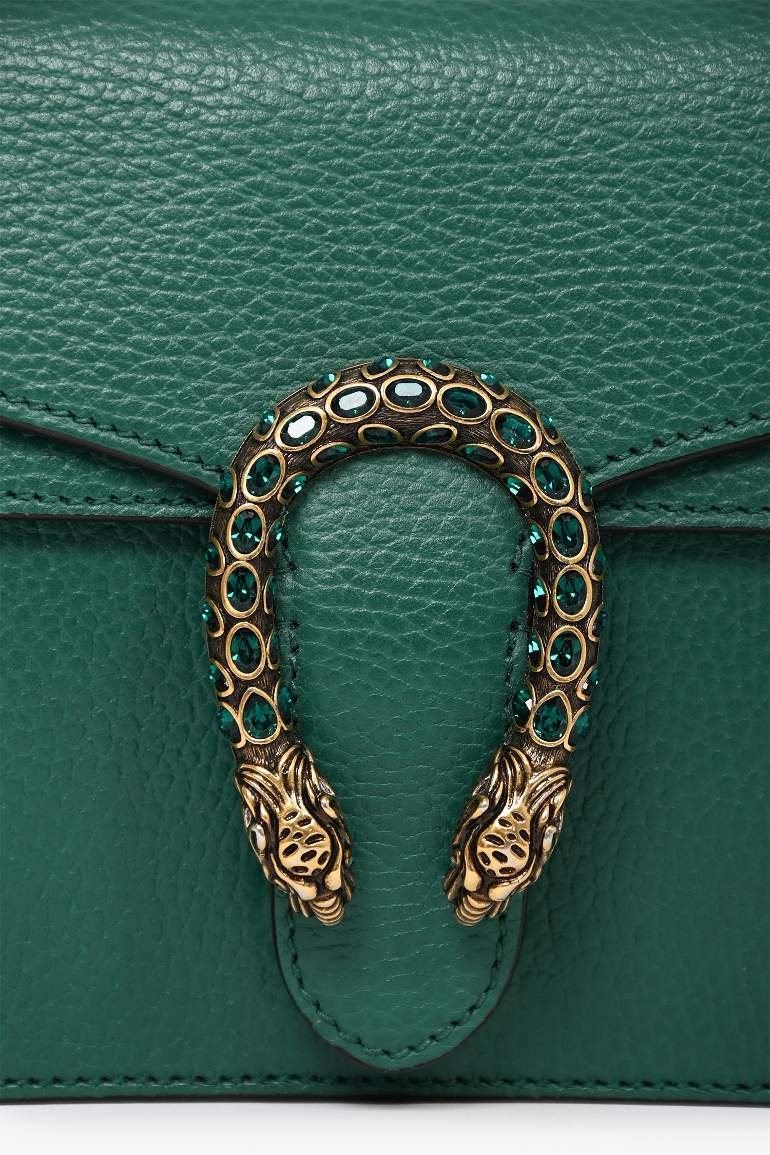 Gucci Green Leather Mini Dionysus Bag