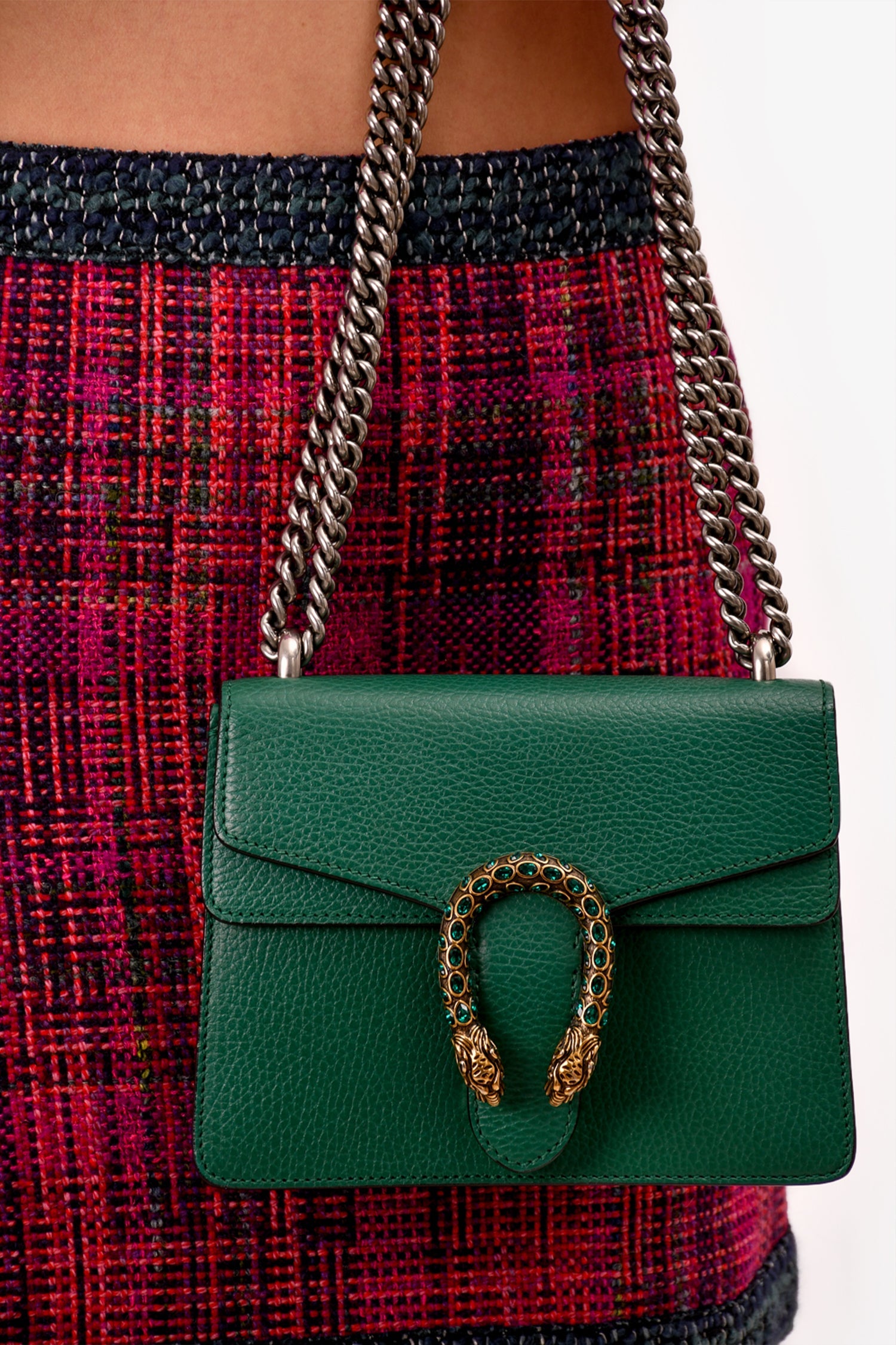Gucci Green Leather Mini Dionysus Bag