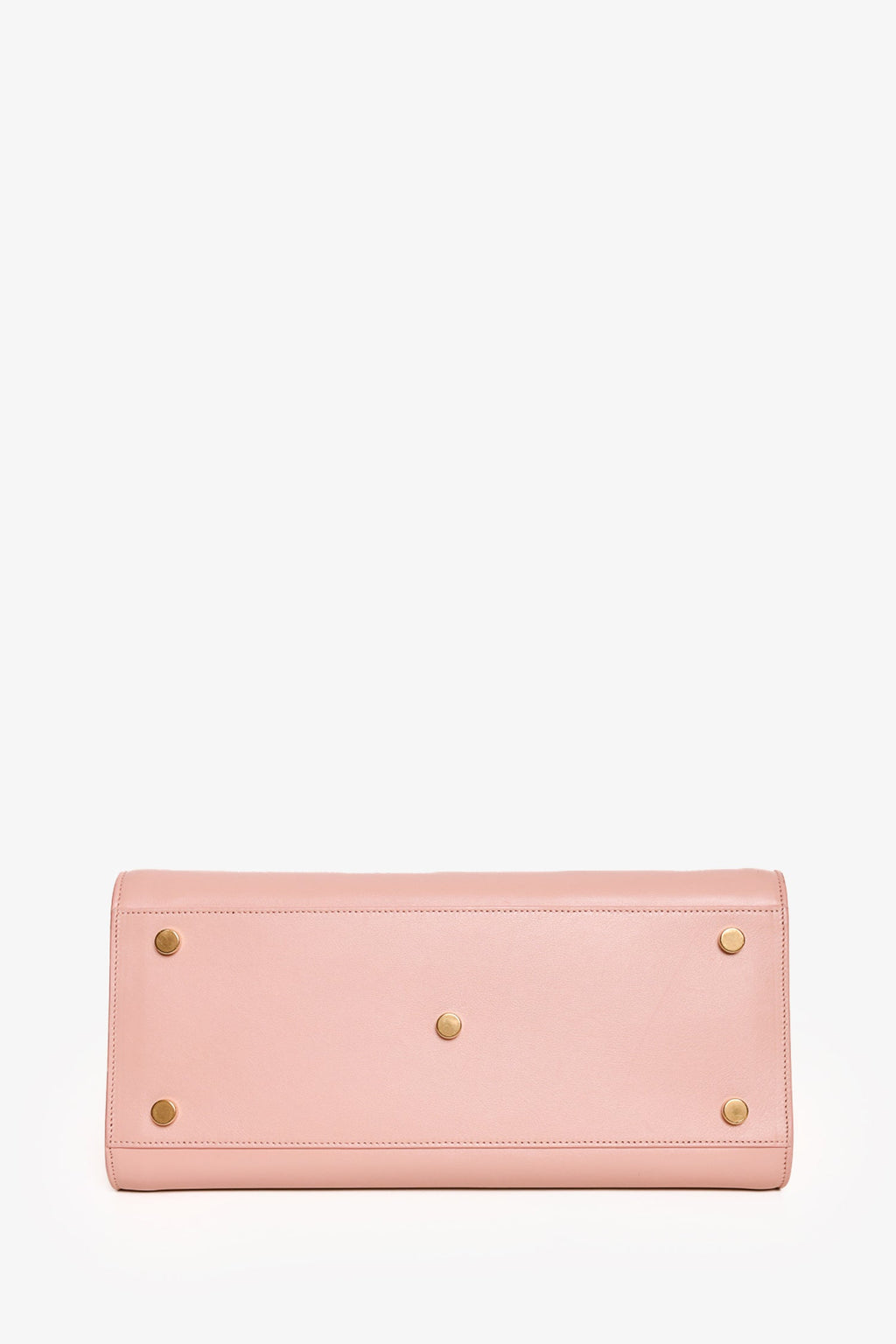 Saint Laurent Blush Leather Small Sac De Jour with Strap