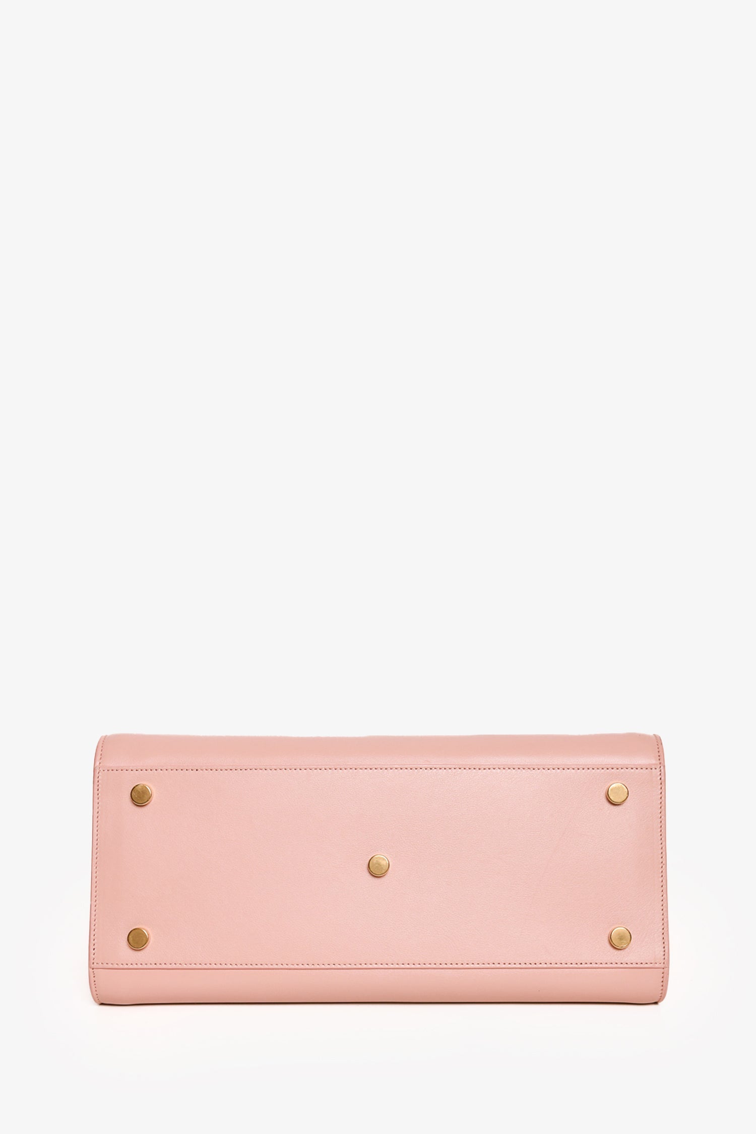 Saint Laurent Blush Leather Small Sac De Jour with Strap