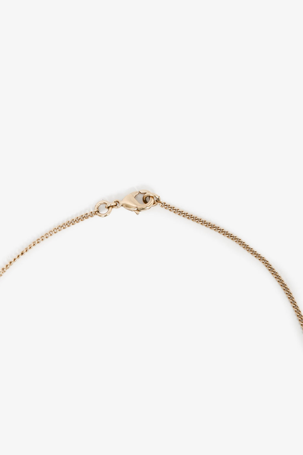 Pre-Loved Chanel™ 2012 Gold Toned 'CC' Faux Pearl Drop Necklace