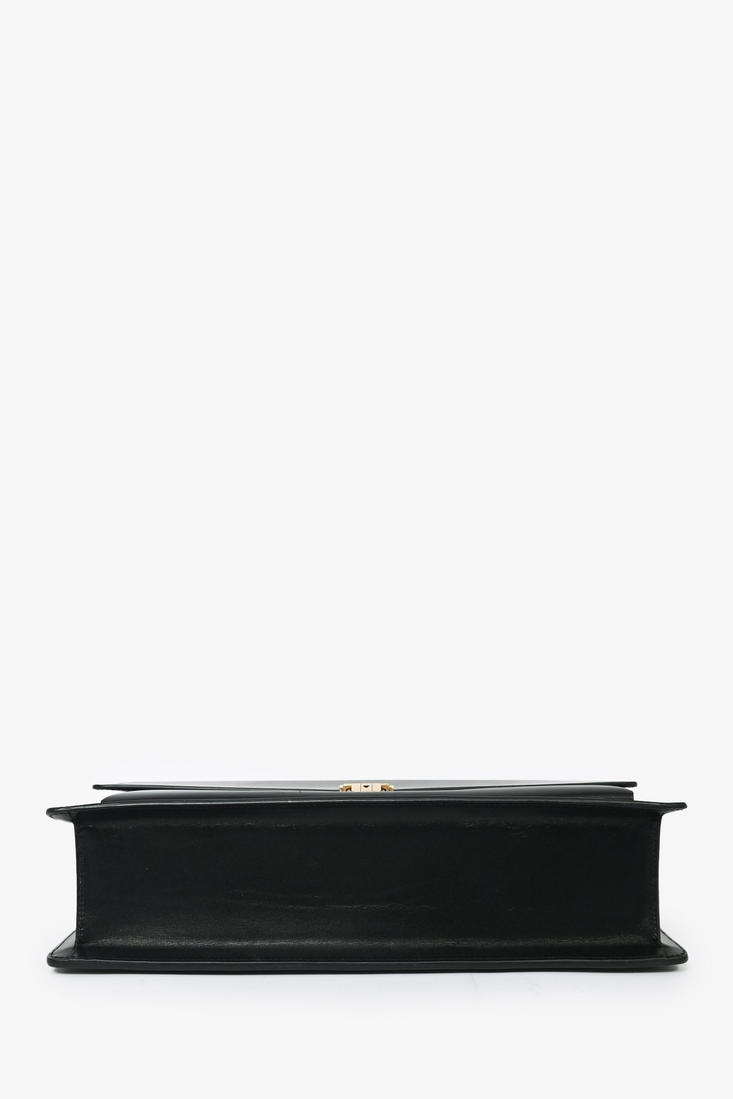 Saint Laurent 2016 Black Leather Large 'High School' Top Handle Bag with Strap