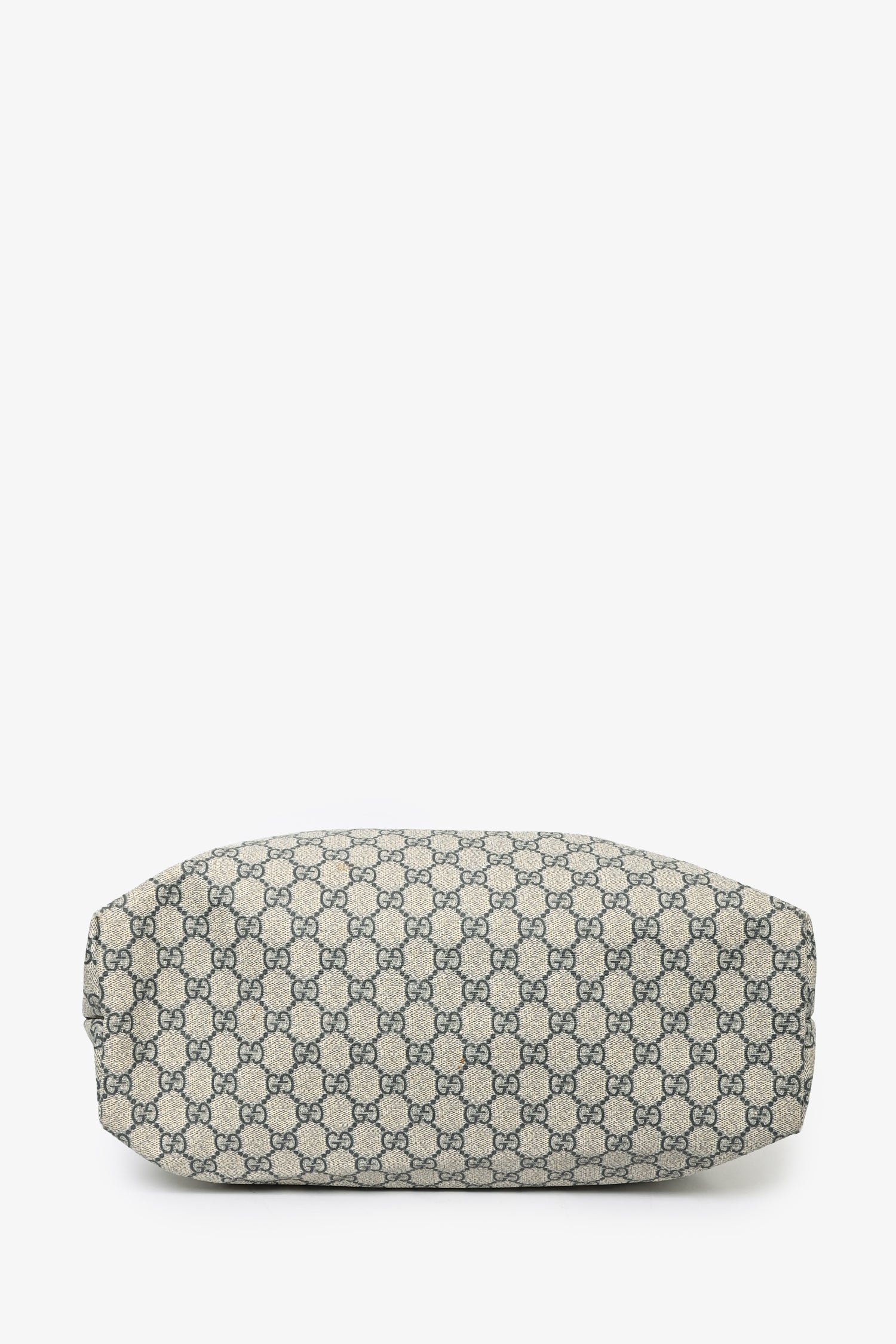 Gucci Grey/Blue GG Canvas Web Loop Tote