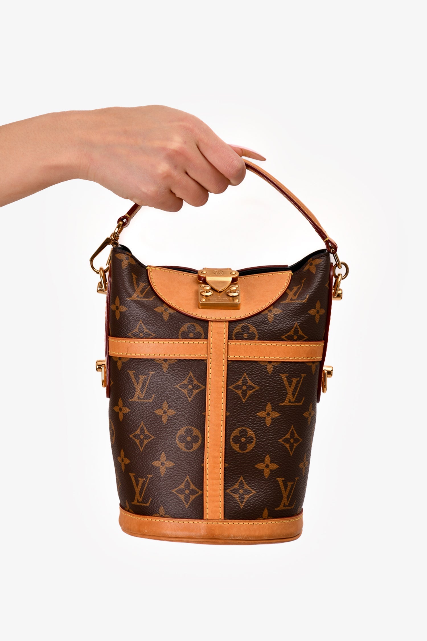 Louis Vuitton 2019 Monogram 'Duffle' Top Handle Bag with Strap