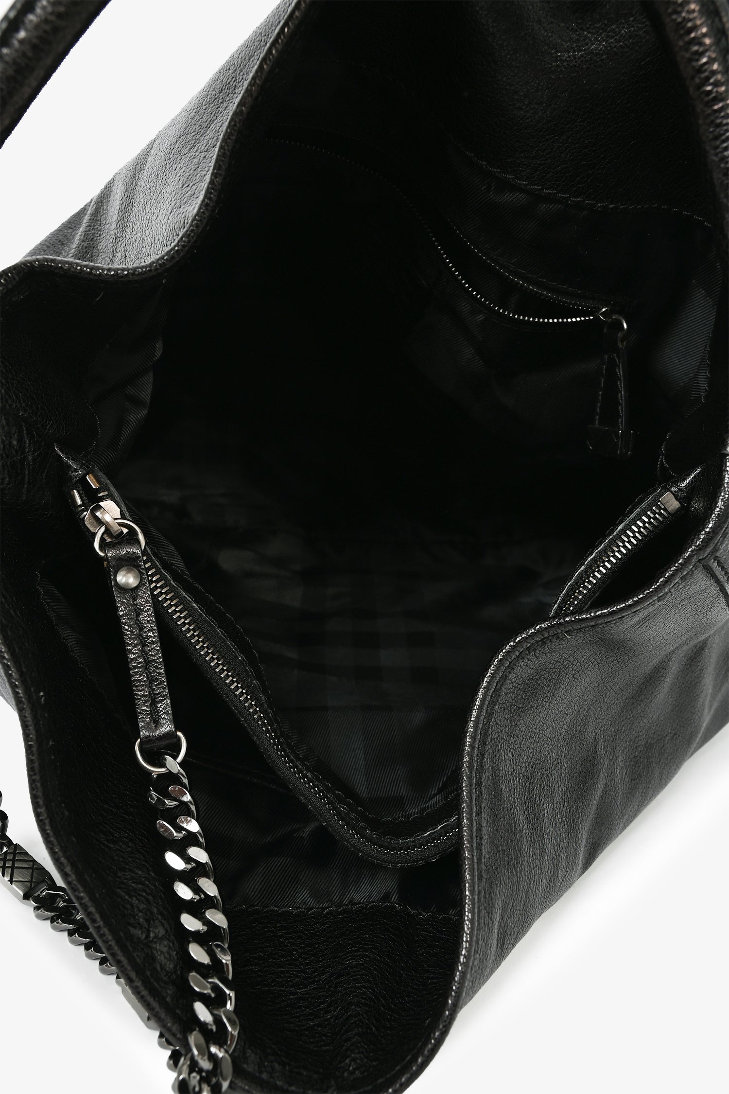 Burberry Black Leather Large 'Ashmore' Bag