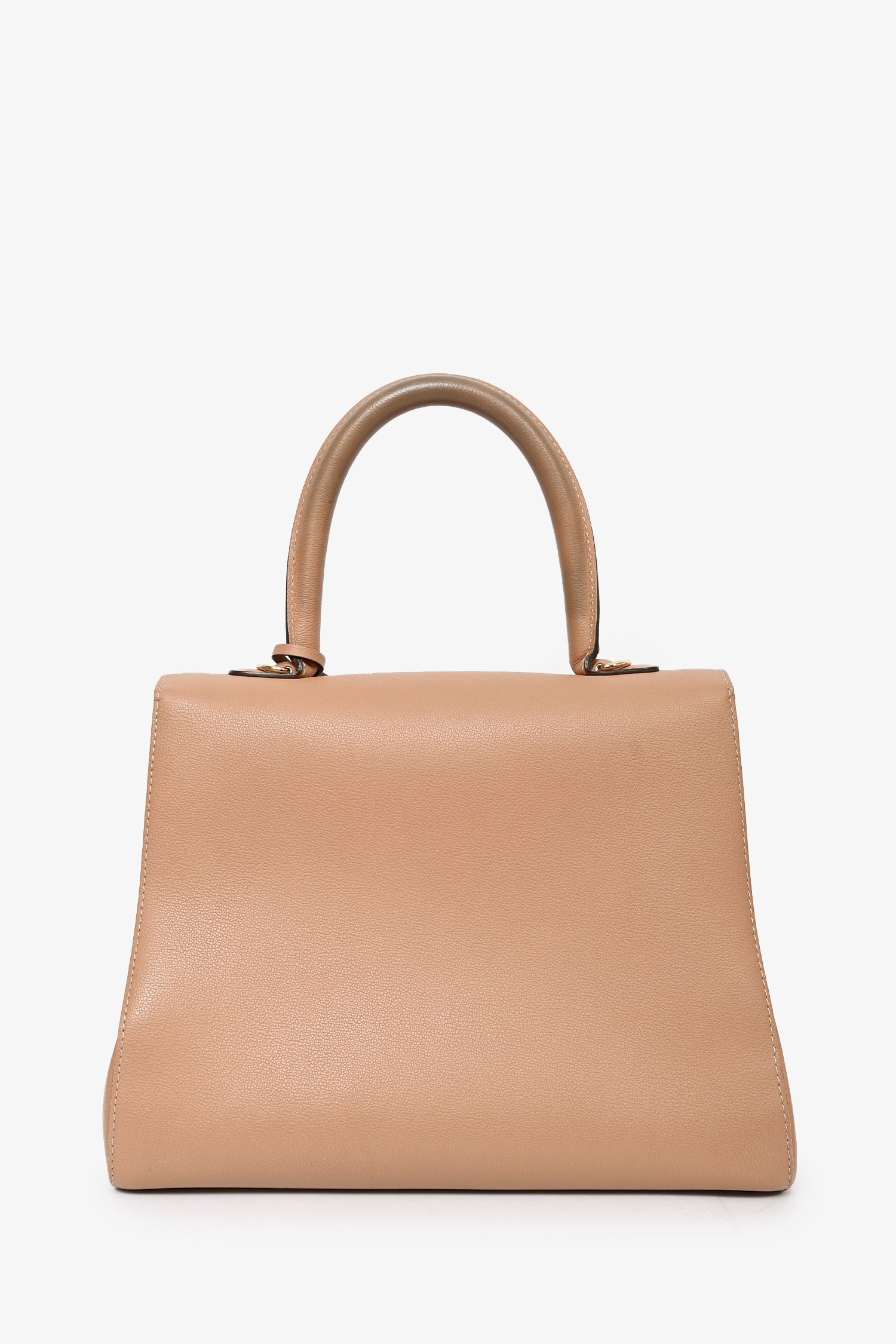 Delveaux Brown Rodeo Calf Brilliant MM Top Handle with Strap