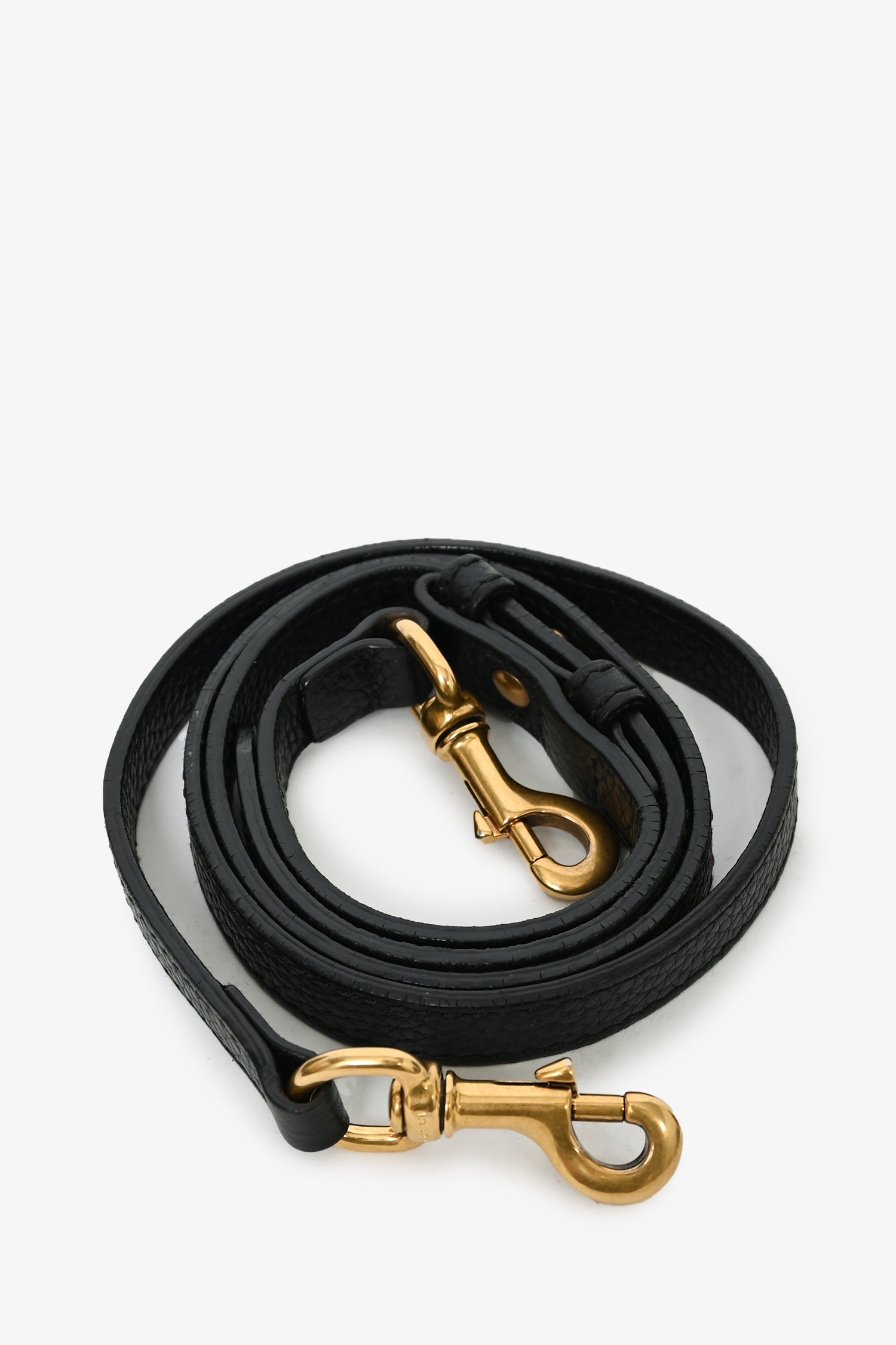 Gucci Black Grained Leather GG Top Handle with Strap