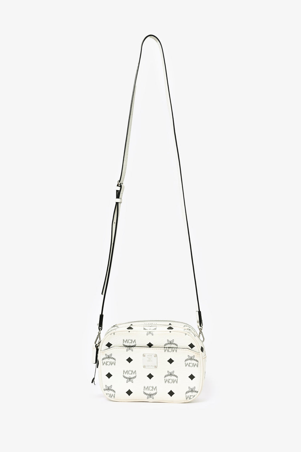 MCM White Monogram Crossbody