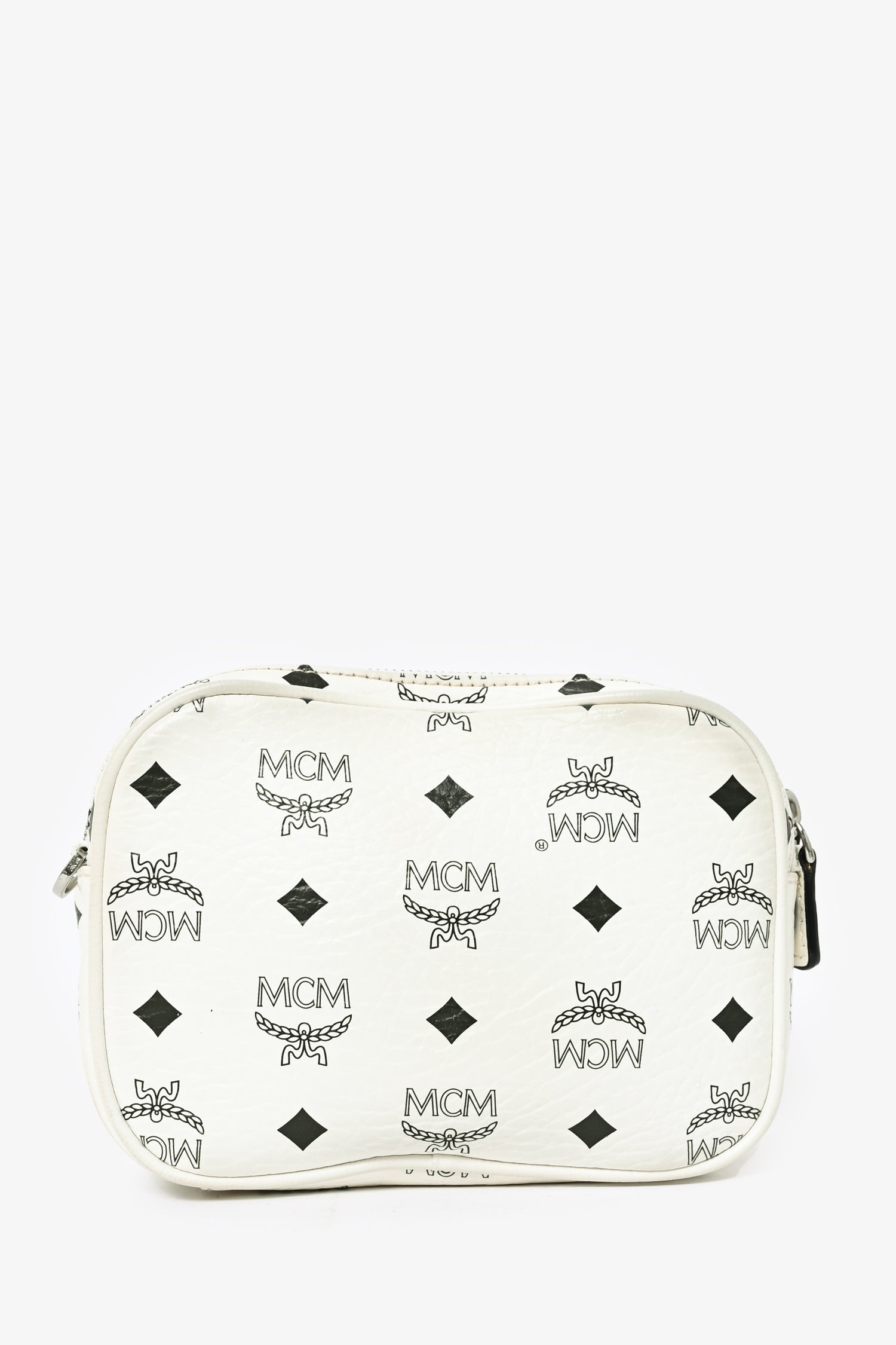 MCM White Monogram Crossbody