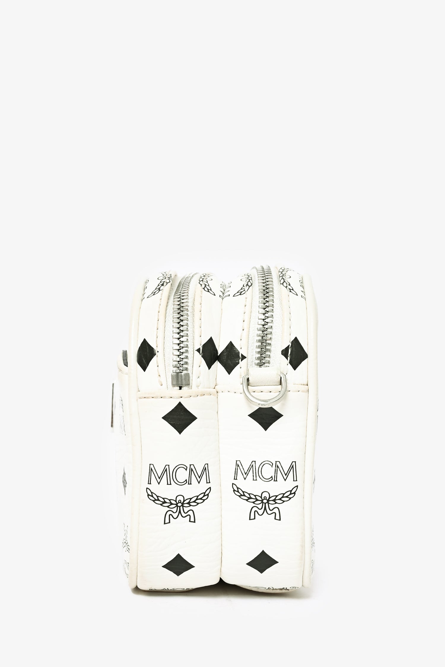 MCM White Monogram Crossbody
