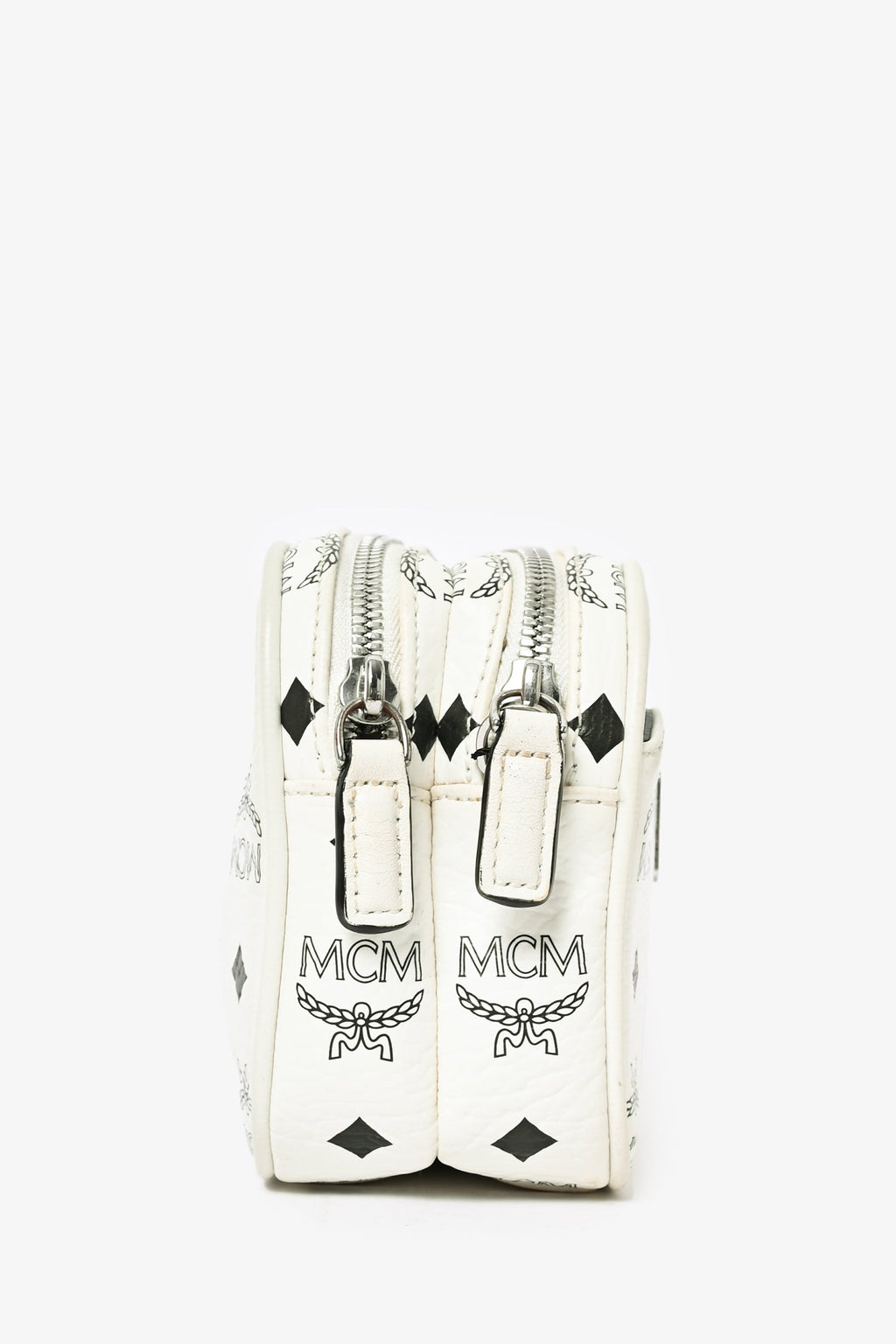 MCM White Monogram Crossbody