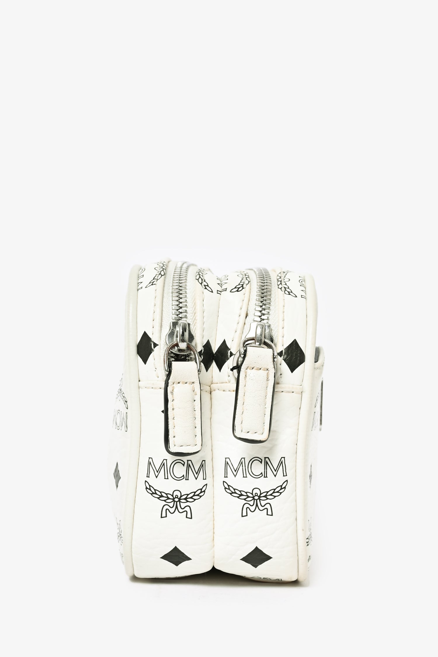 MCM White Monogram Crossbody