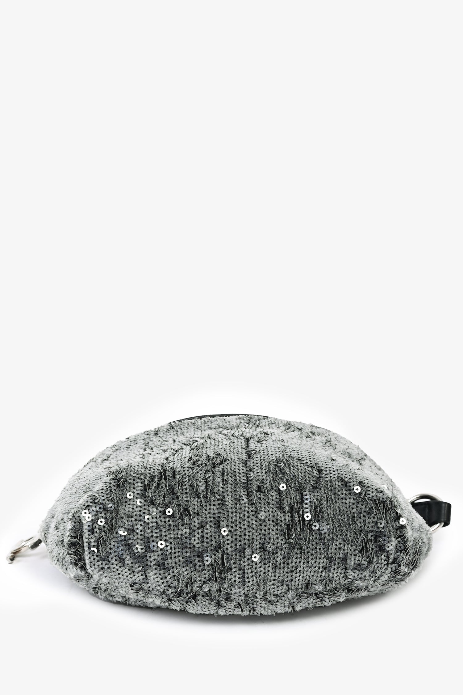 Pre-Loved Chanel™ 2018 Grey Sequin CC Belt Bag