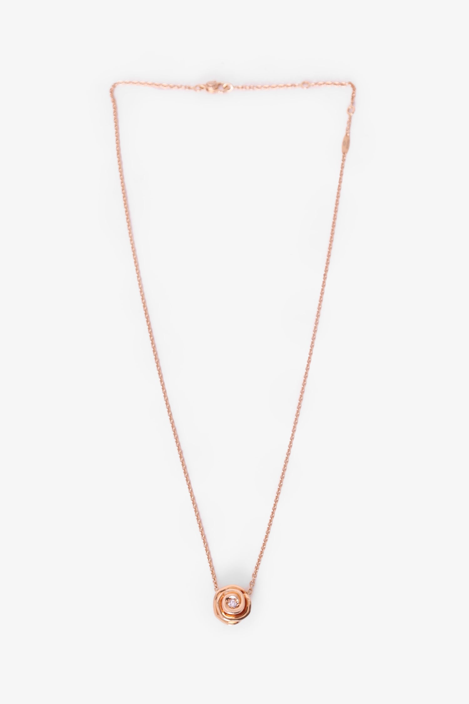 Christian Dior Rose Gold Large Rose Dior Couture Necklace
