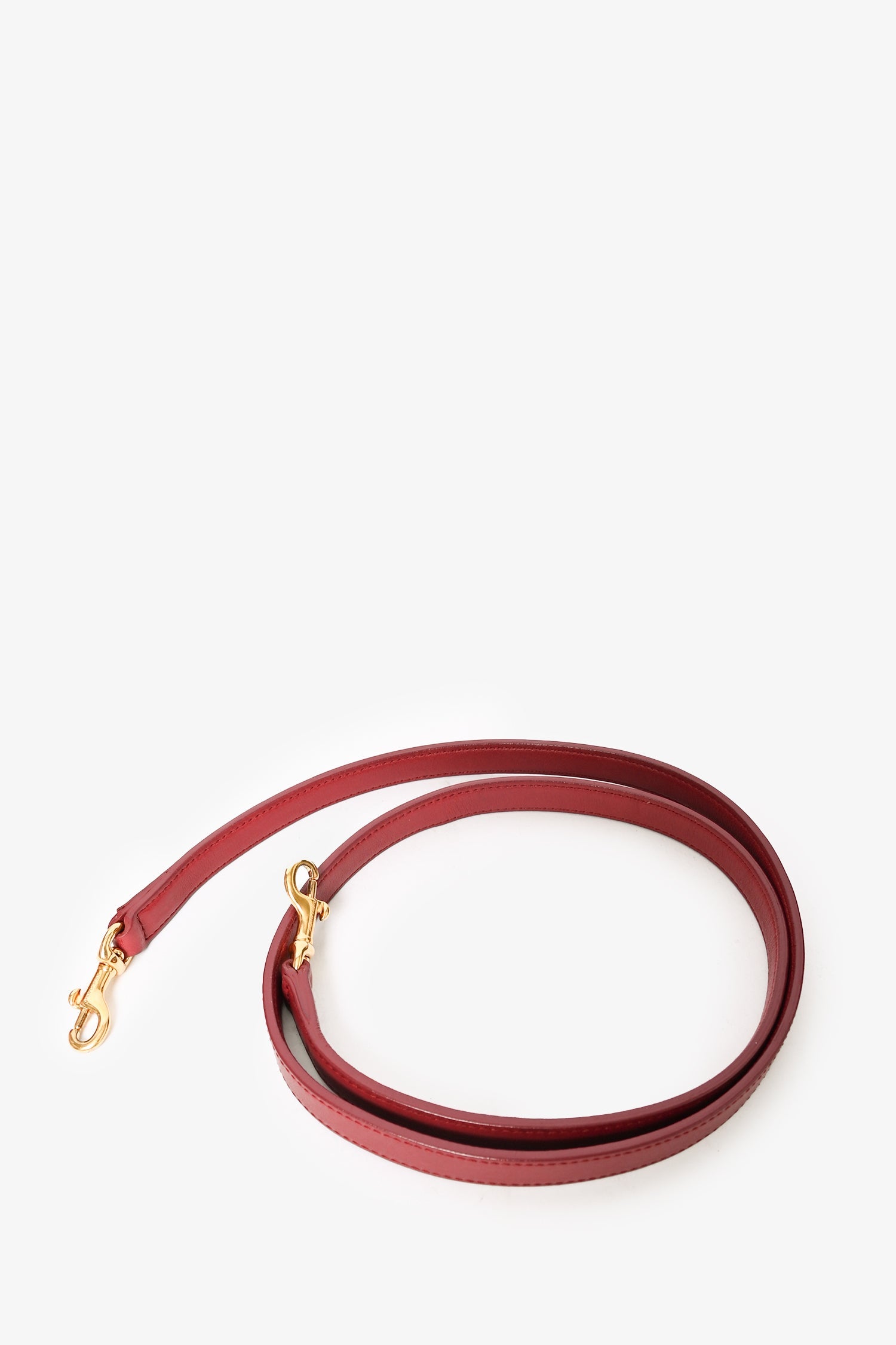 Saint Laurent Red Leather Small Sac De Jour with Strap