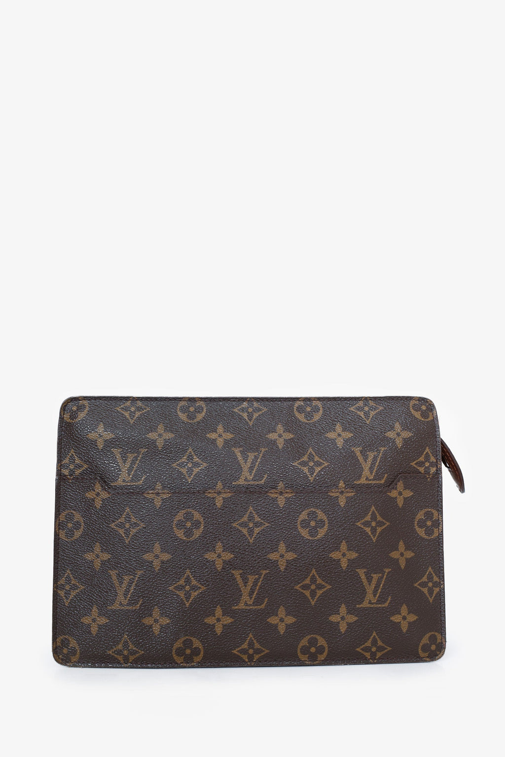 Louis Vuitton 1998 Brown Monogram Pochette Homme Clutch