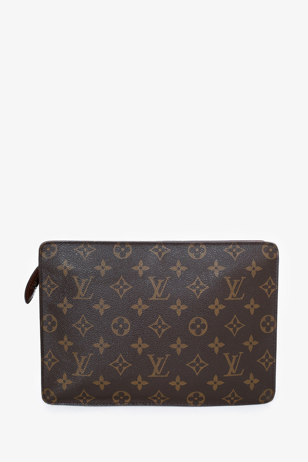 Louis Vuitton 1998 Brown Monogram Pochette Homme Clutch