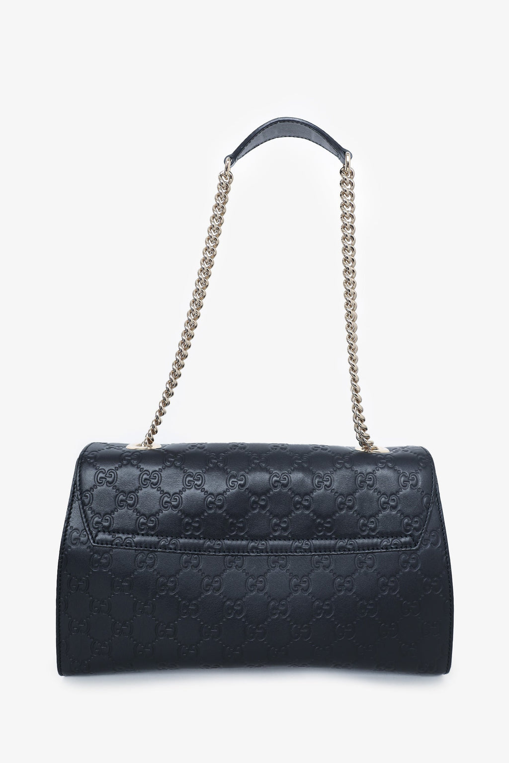 Gucci Black GG Signature Medium Emily Shoulder Bag