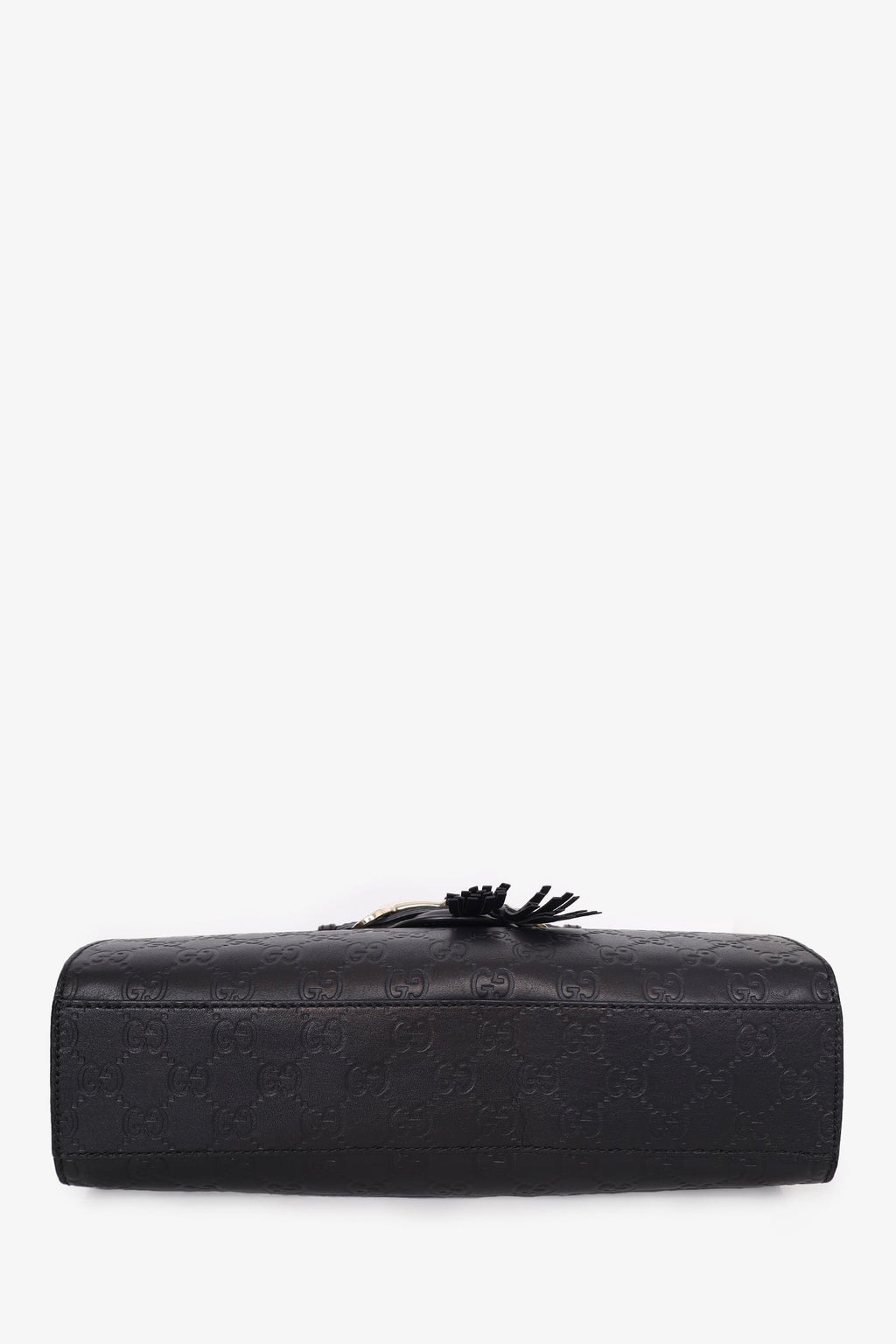 Gucci Black GG Signature Medium Emily Shoulder Bag