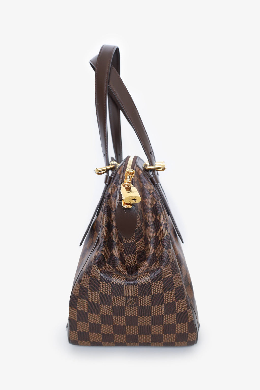 Louis Vuitton 2014 Damier Ebene Verona MM Top Handle Bag