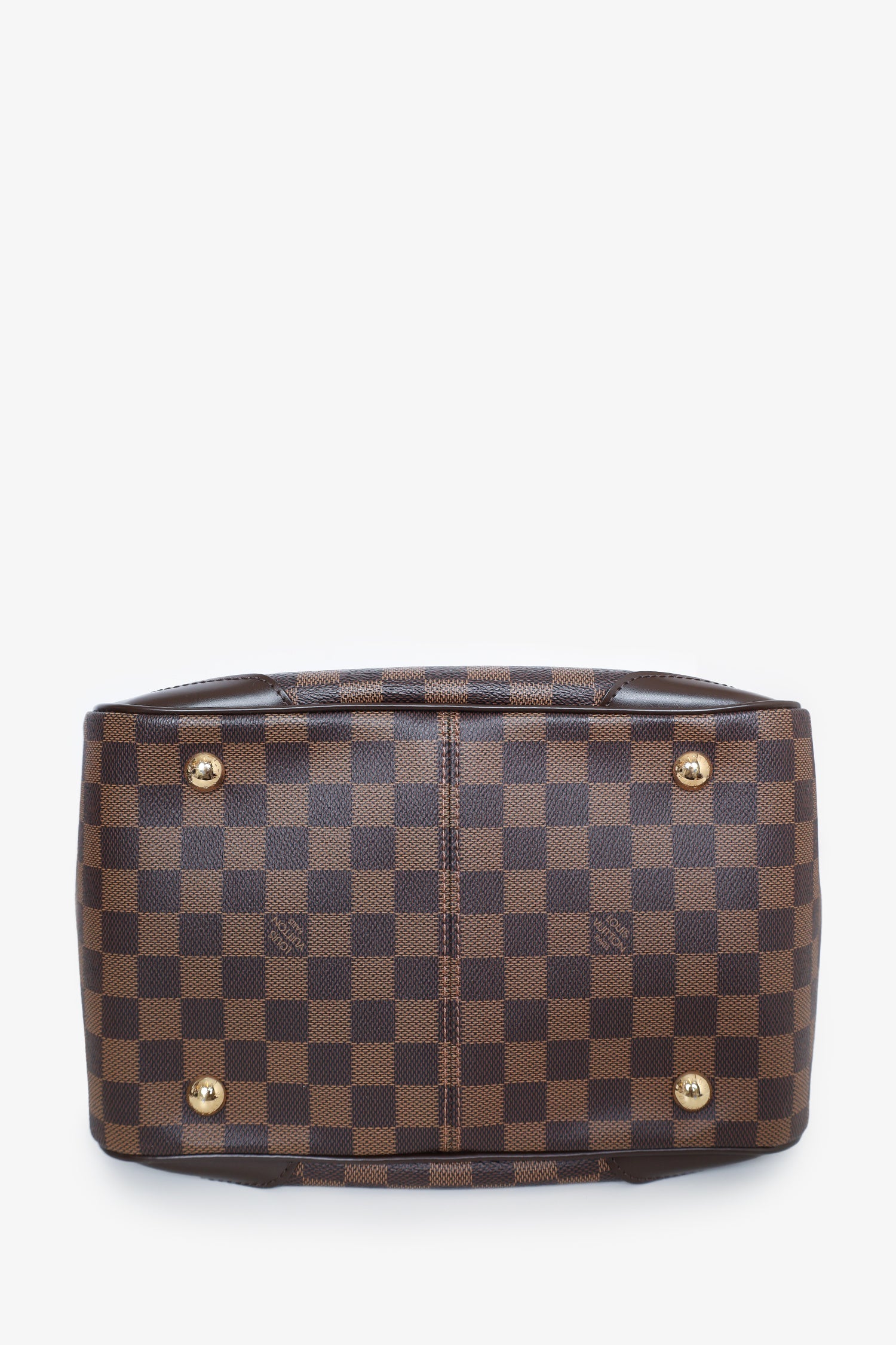Louis Vuitton 2014 Damier Ebene Verona MM Top Handle Bag