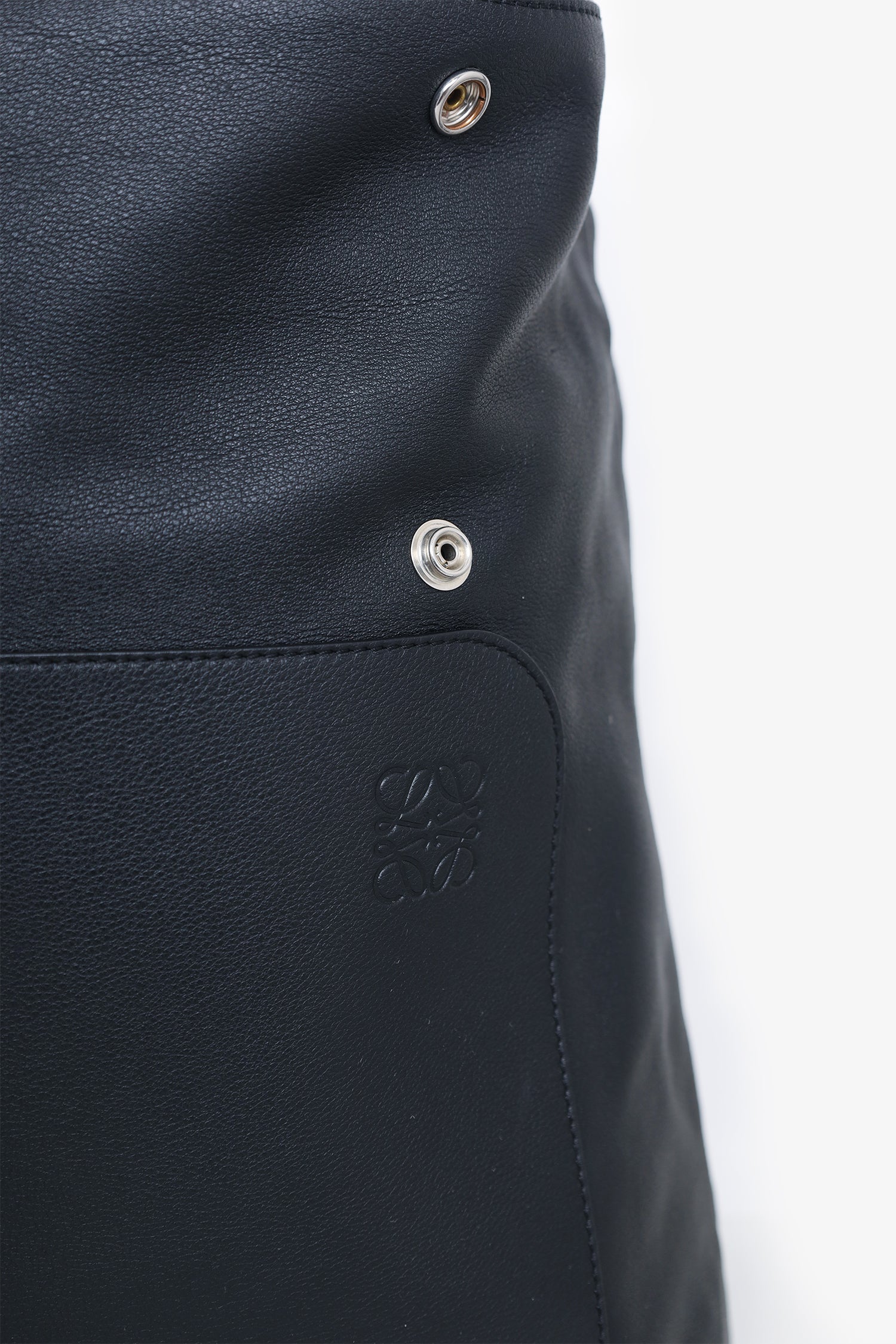 Loewe Black Leather Goya Backpack