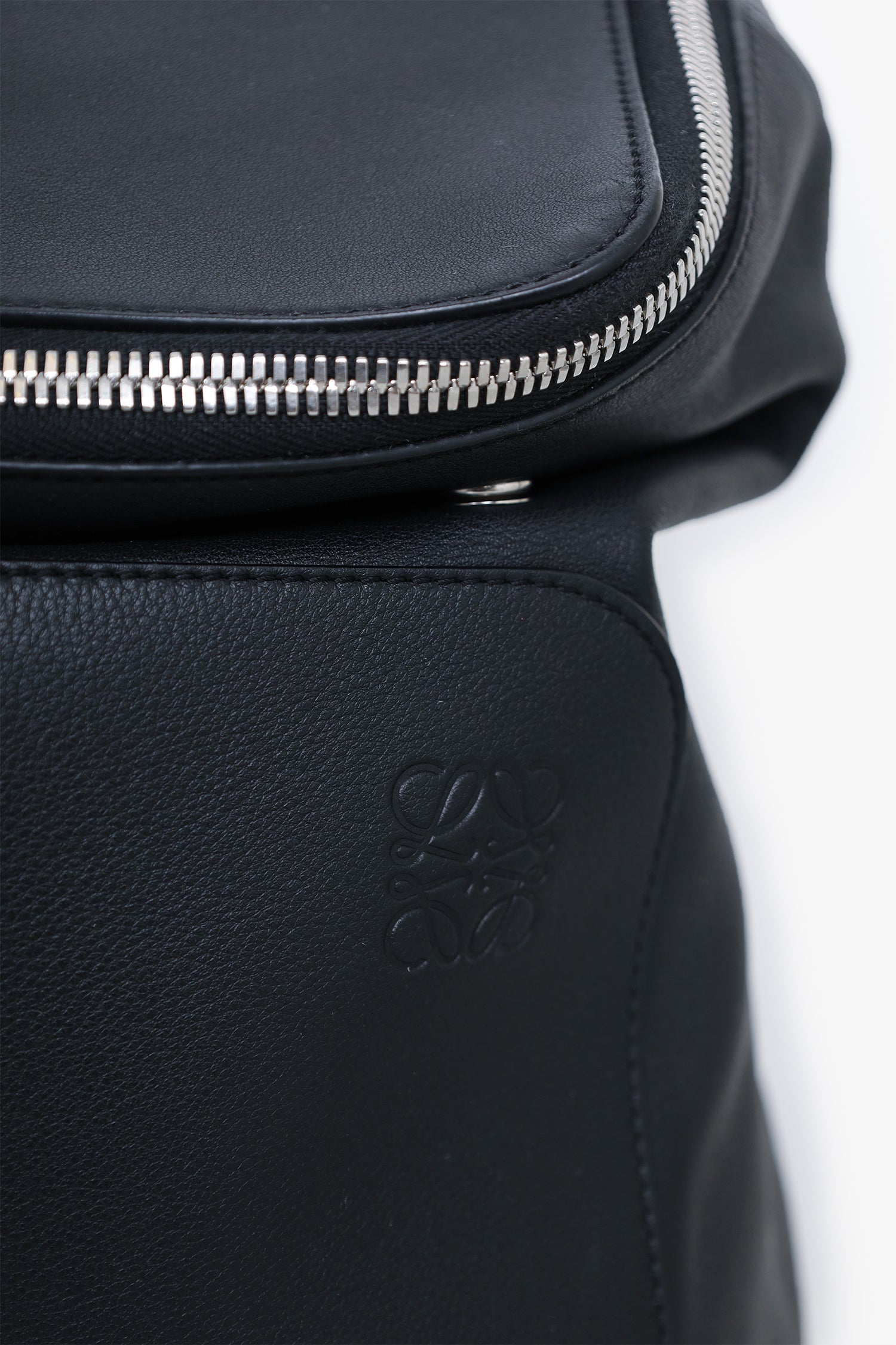 Loewe Black Leather Goya Backpack