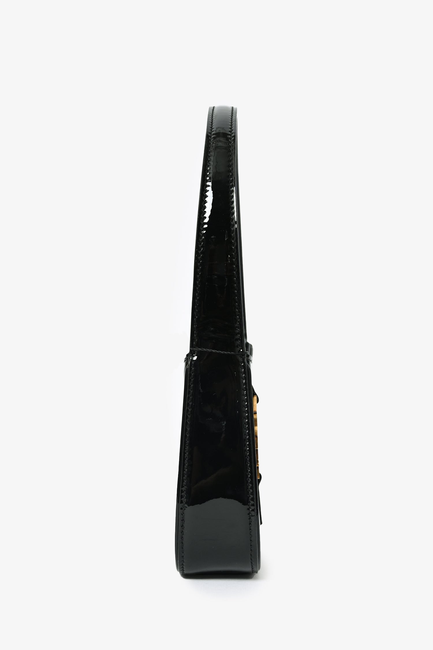 Saint Laurent Black Patent Leather Mini 'Le 5 a 7' Bag