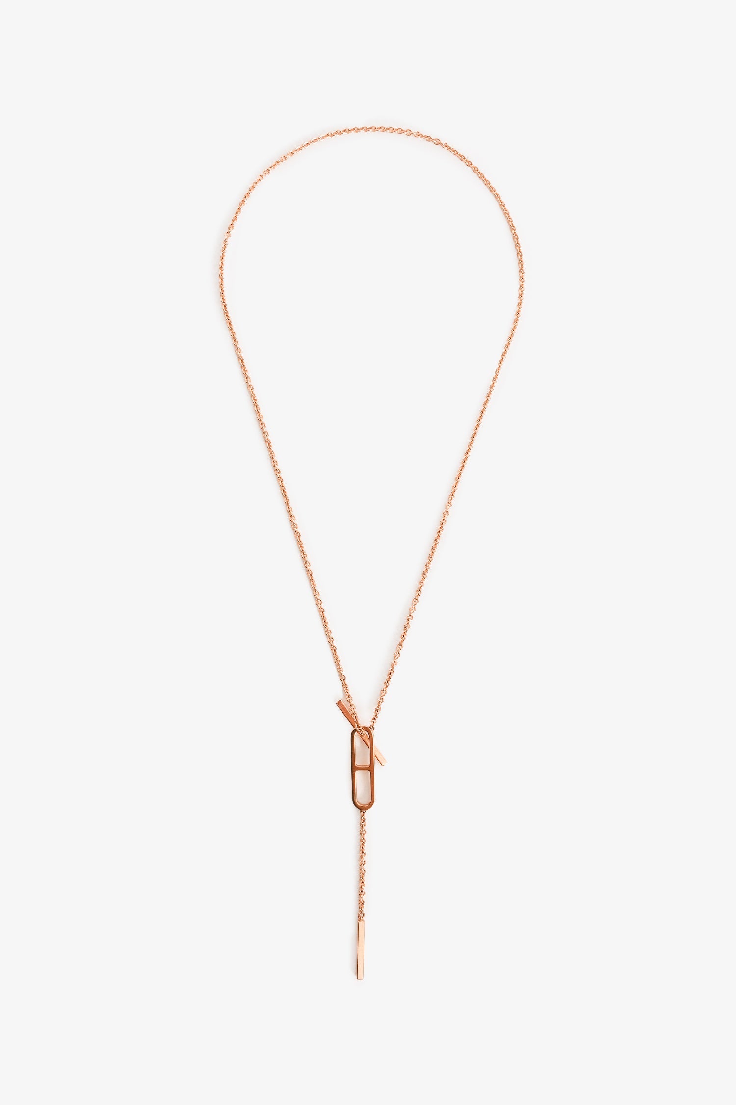 Hermès 18K Gold 'Ever Chaîne d'Ancre Lariat' Necklace