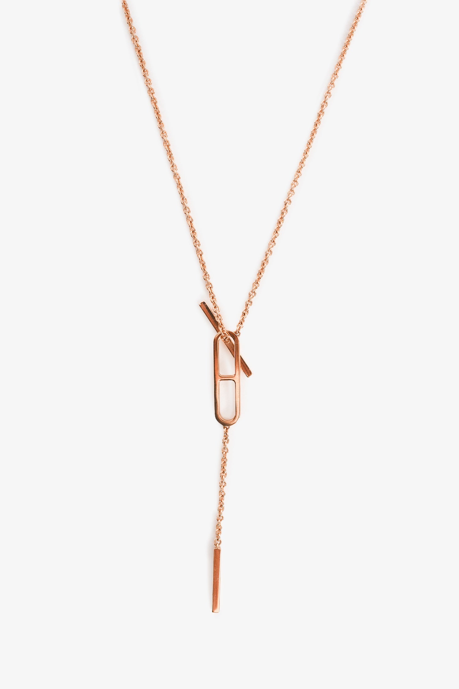 Hermès 18K Gold 'Ever Chaîne d'Ancre Lariat' Necklace