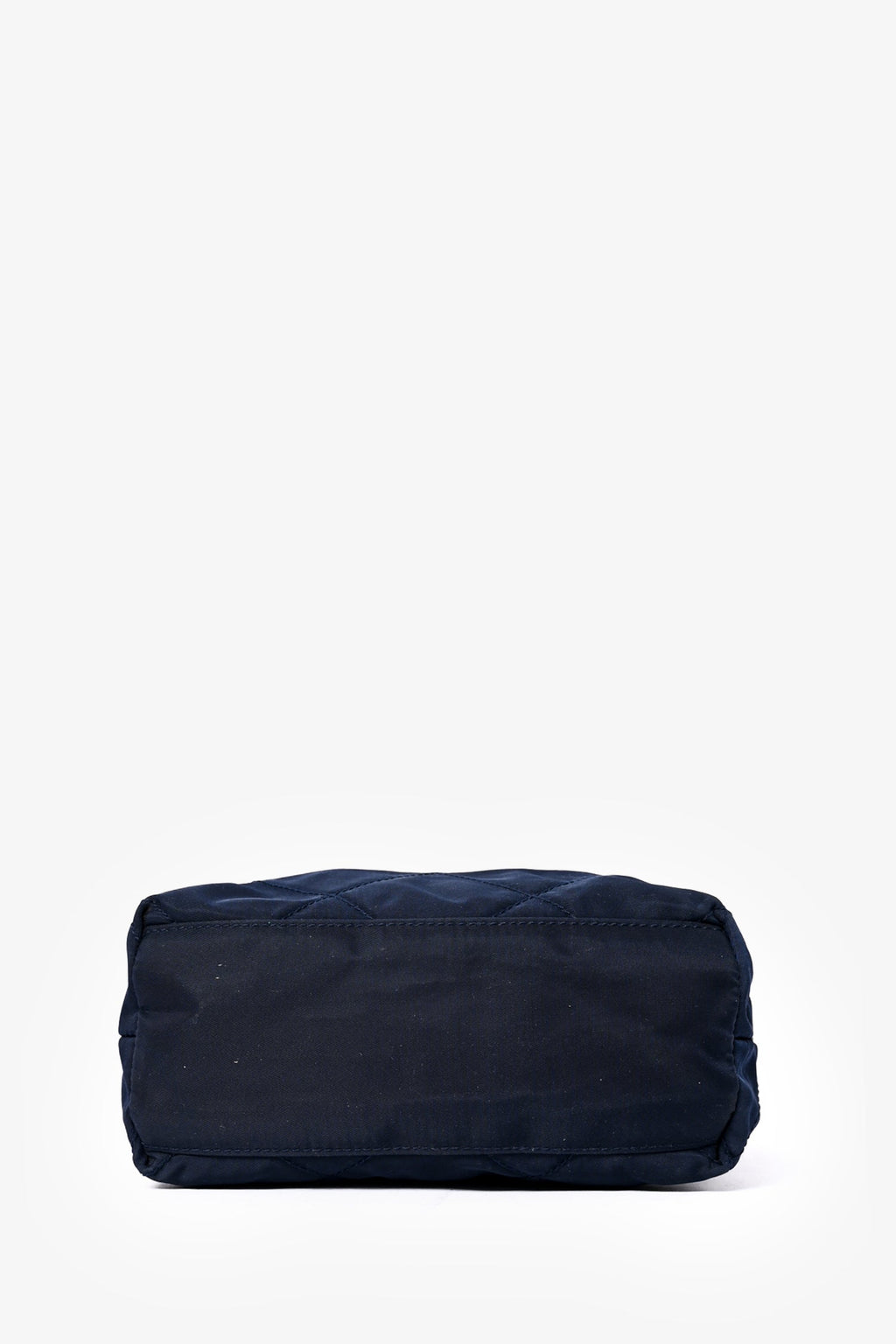 Prada Blue Nylon Logo Gold Chain Shoulder Bag